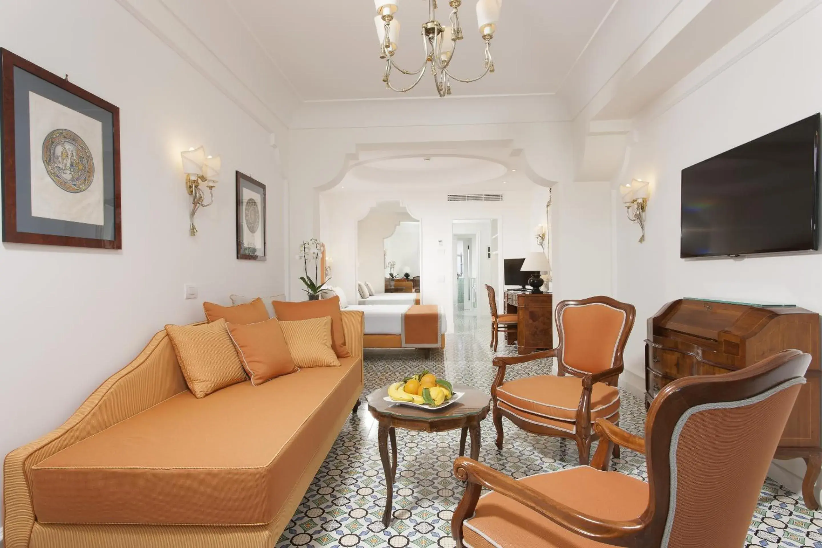 Living room, Seating Area in Grand Hotel Ambasciatori