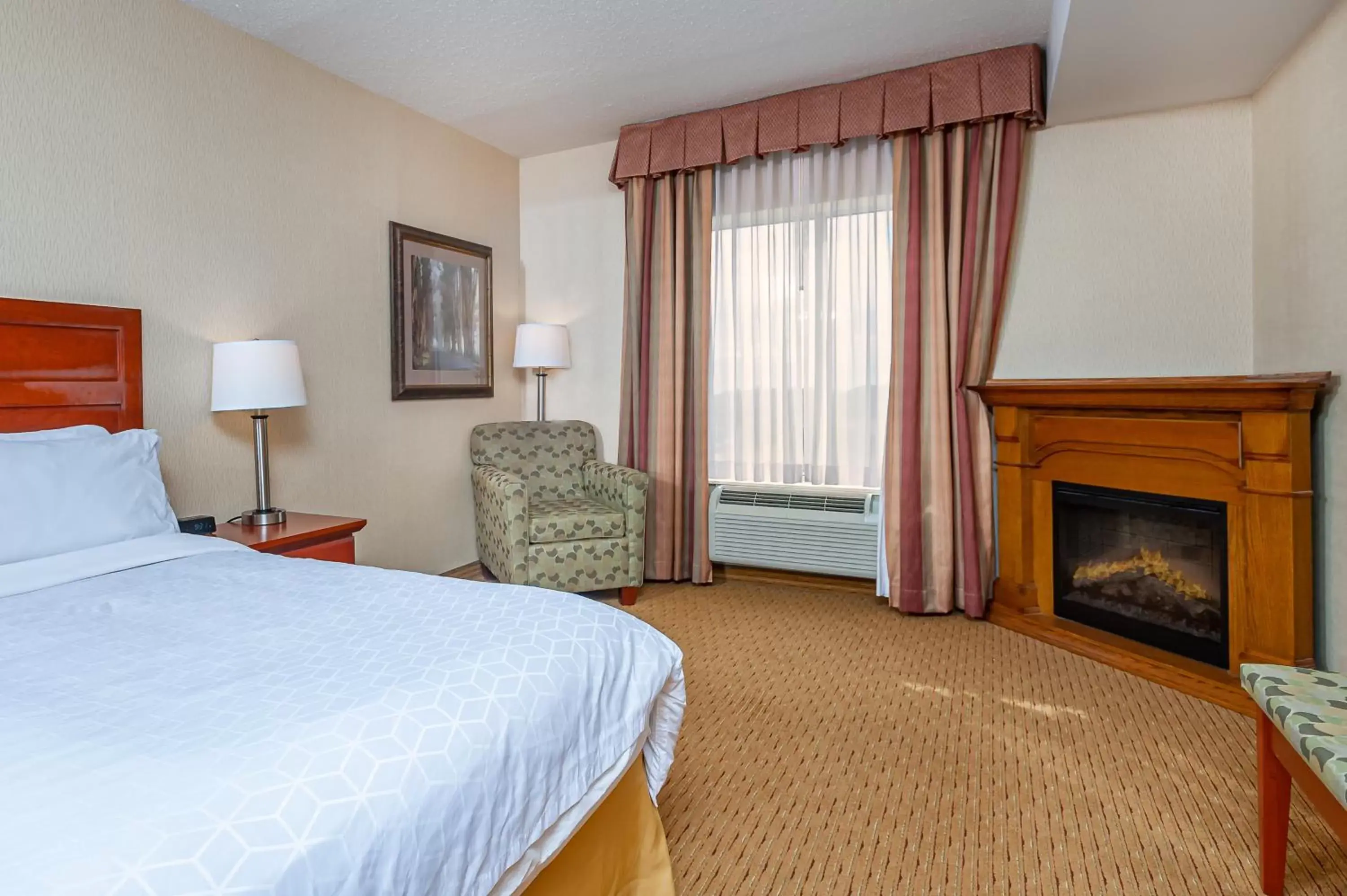 flat iron, Bed in Holiday Inn Express Hotel & Suites Clarington - Bowmanville, an IHG Hotel
