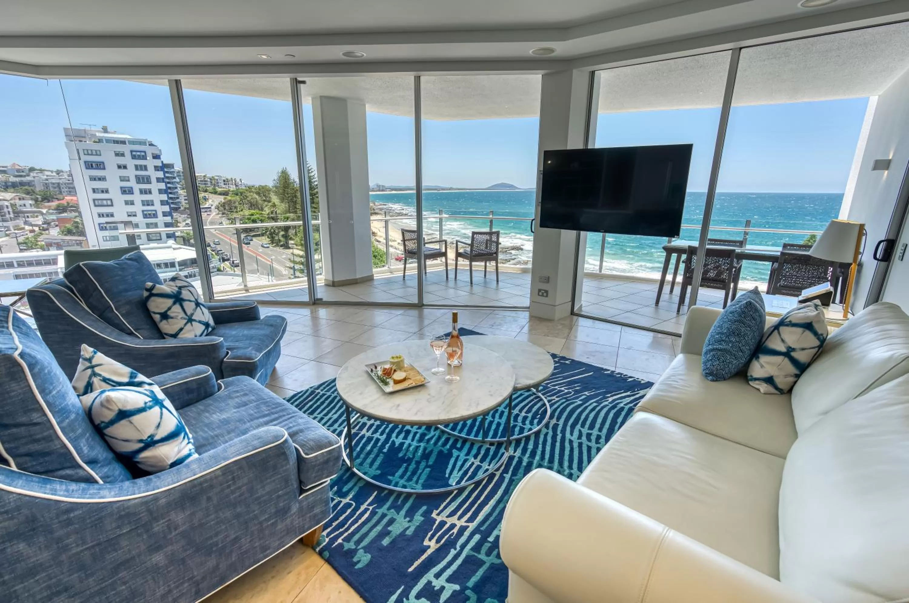 Living room in Oceans Mooloolaba