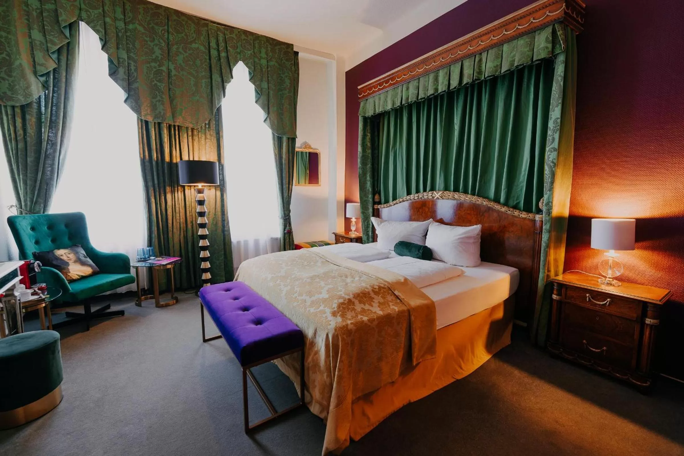 Bed in Boutique Hotel Rothenburger Hof