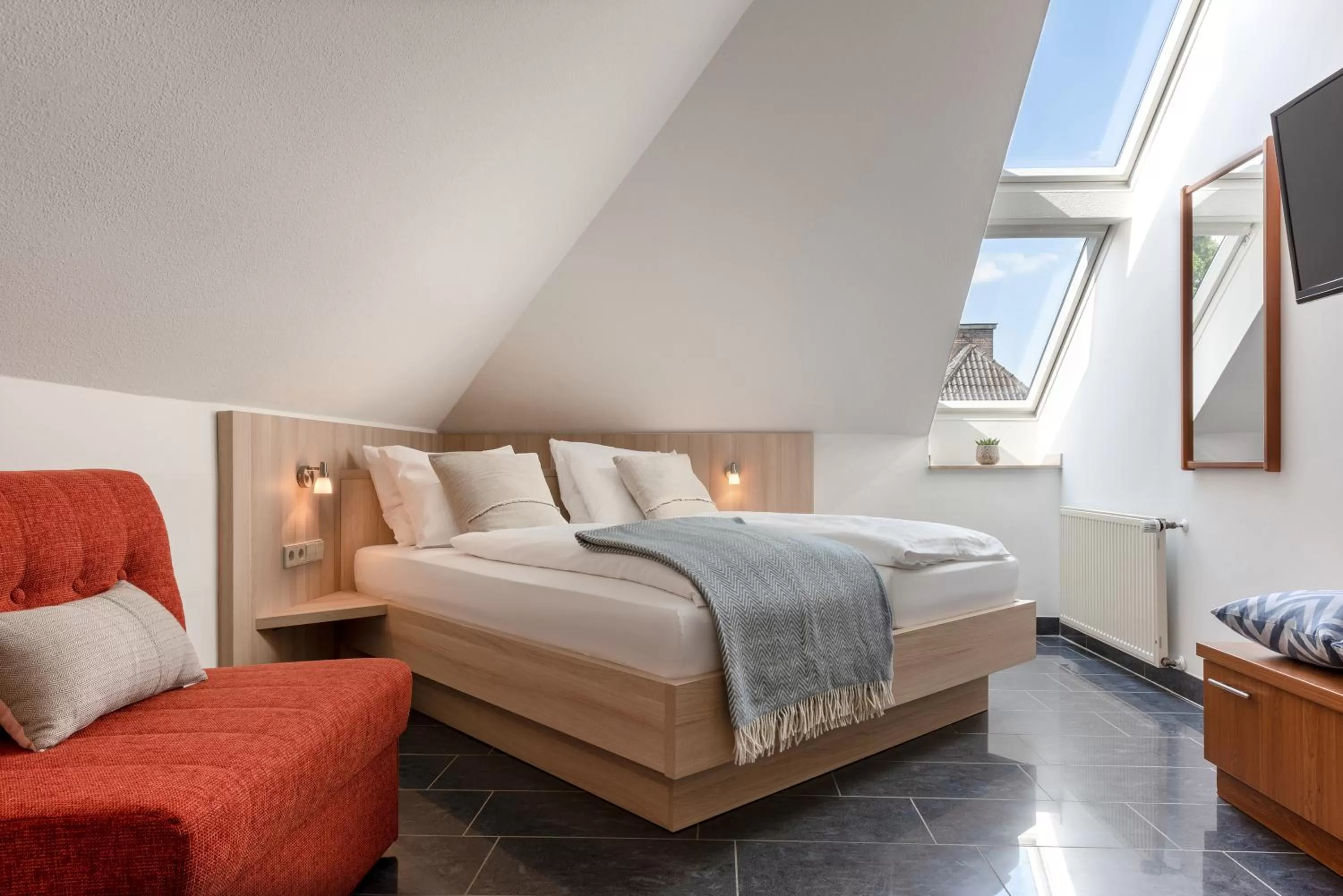 Patio, Bed in Hotel Europa