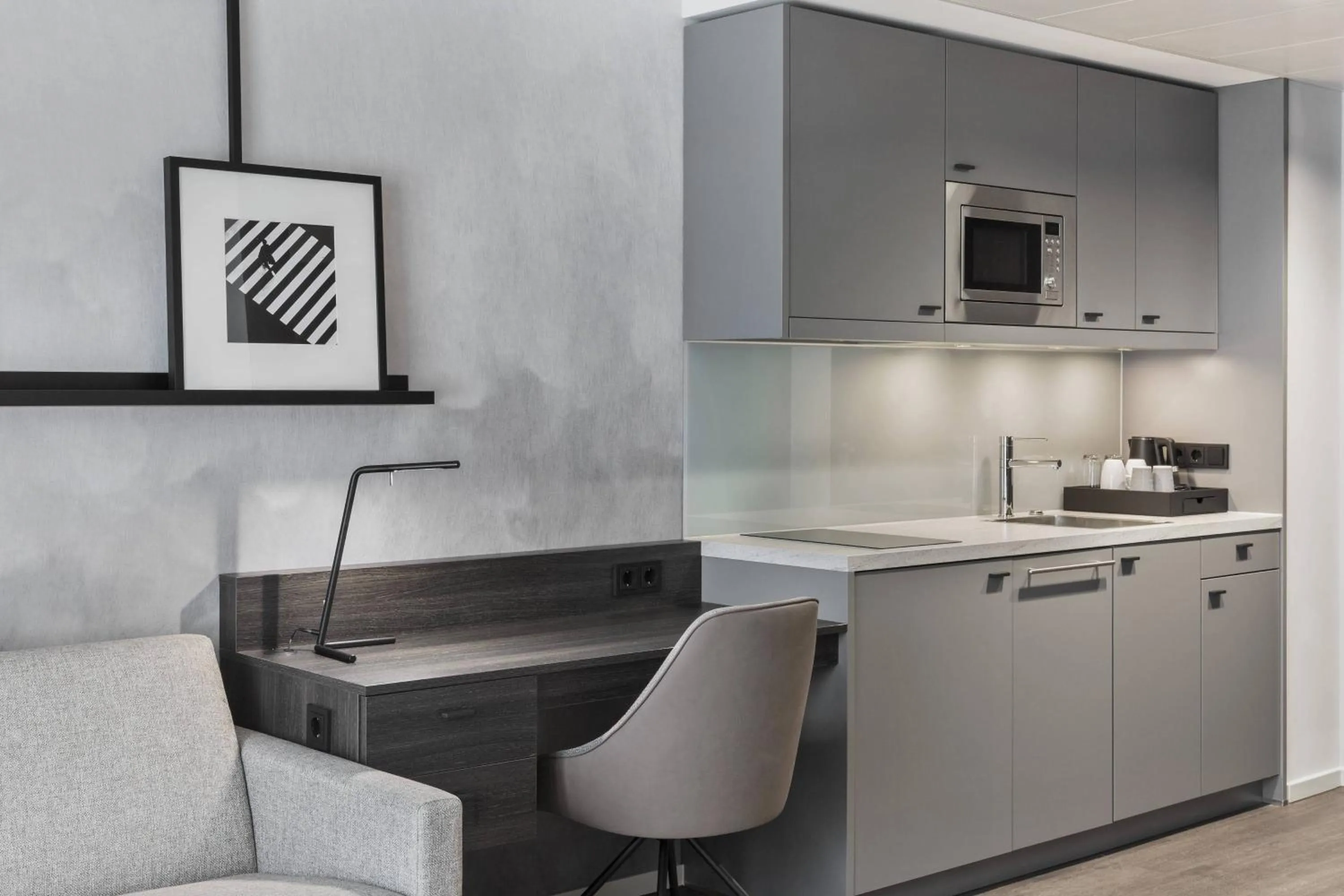 Kitchen or kitchenette in Residence Inn by Marriott Munich Ostbahnhof