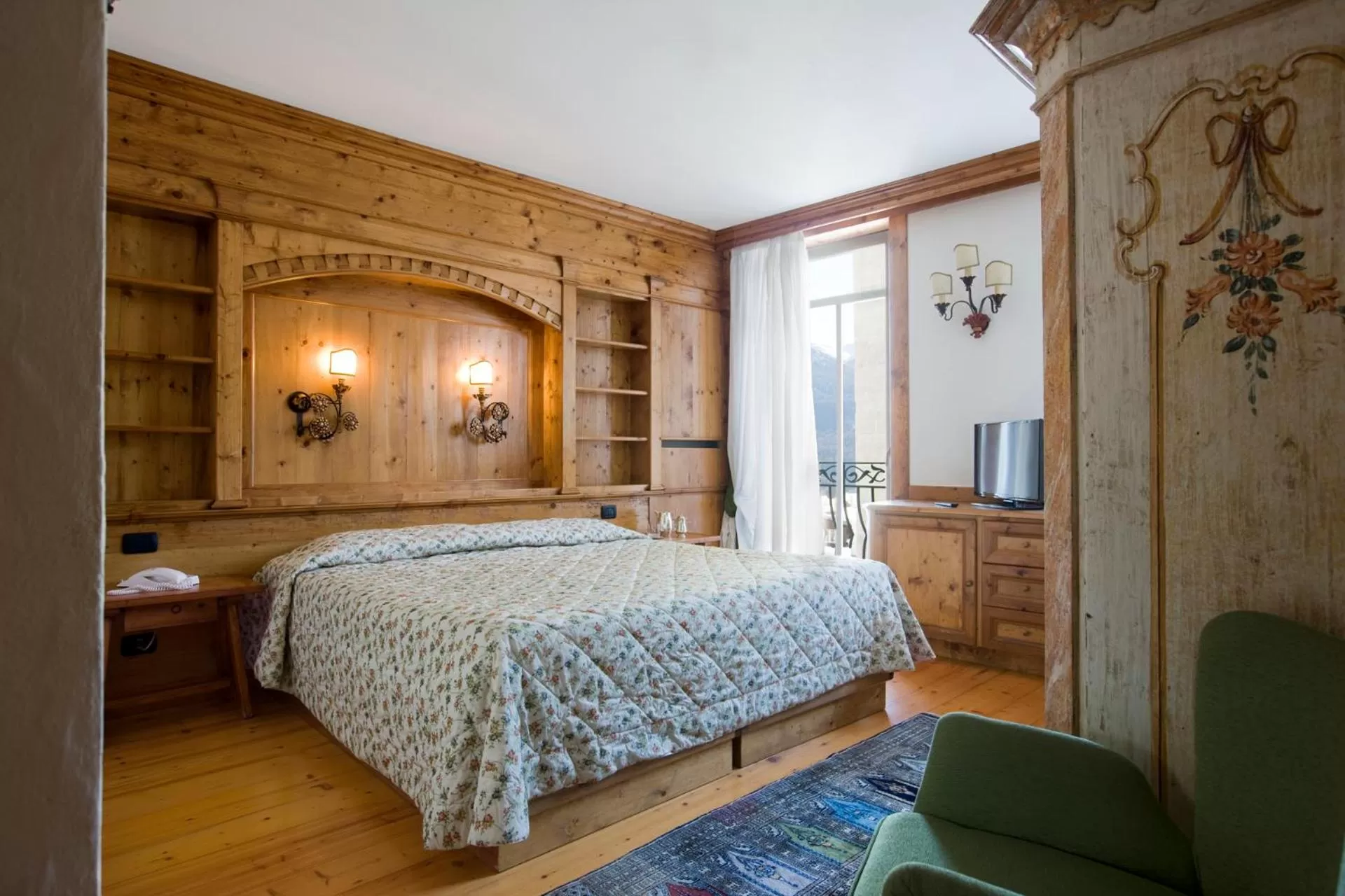 Bedroom, Bed in Hotel Cortina