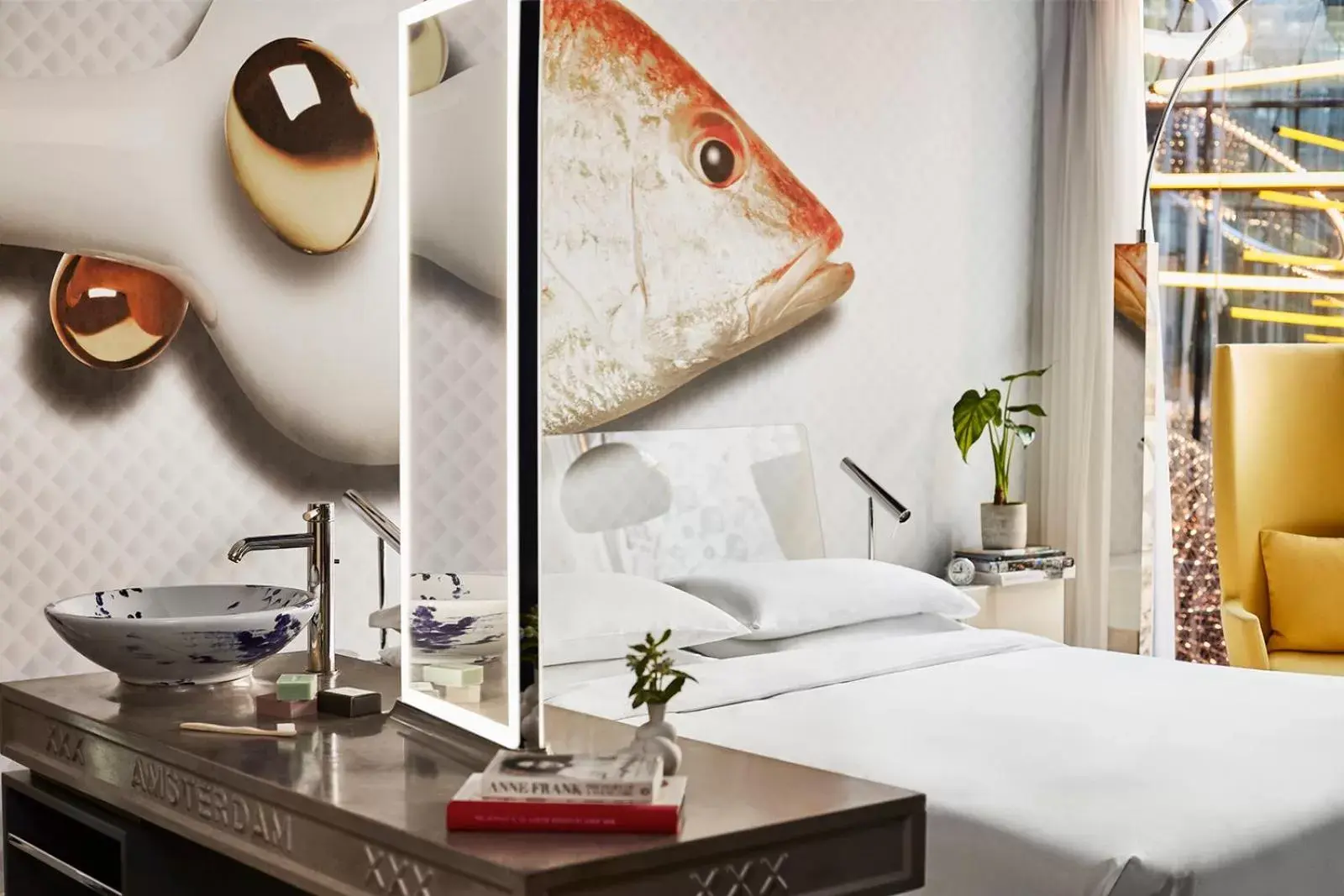 Bed in Andaz Amsterdam Prinsengracht - a concept by Hyatt
