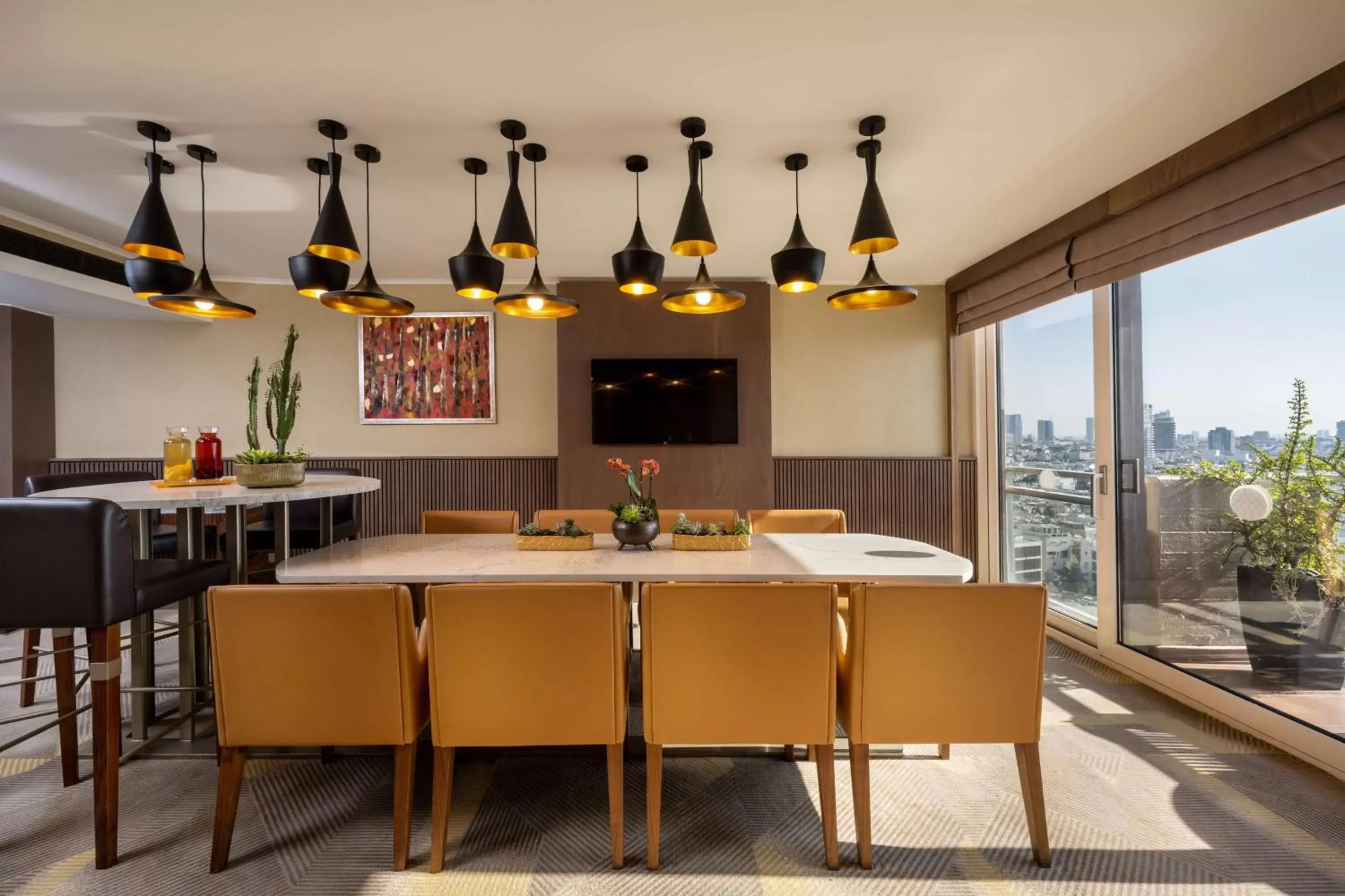 Property building in Hilton Tel Aviv Hotel Property building in Hilton Tel Aviv Hotel