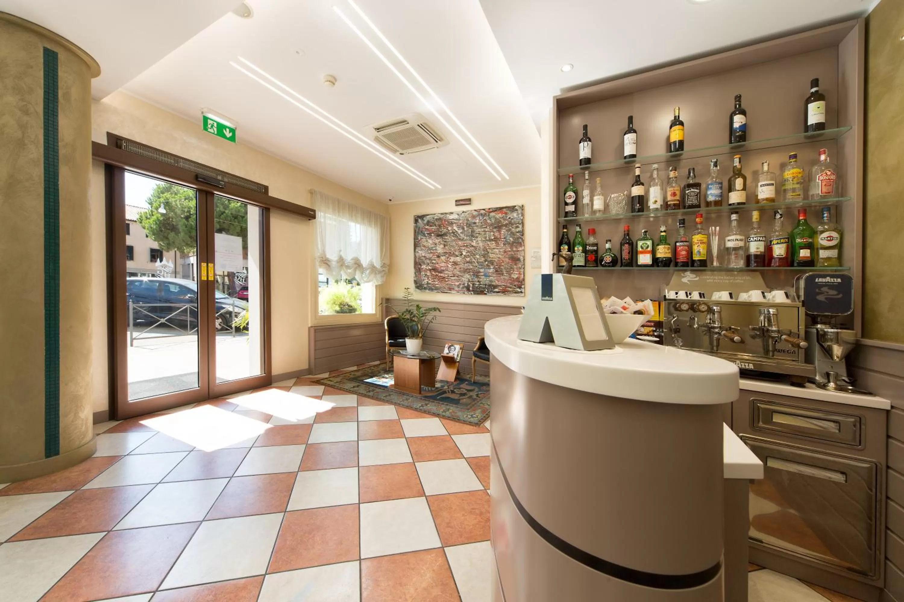 Lobby or reception in Hotel Giotto