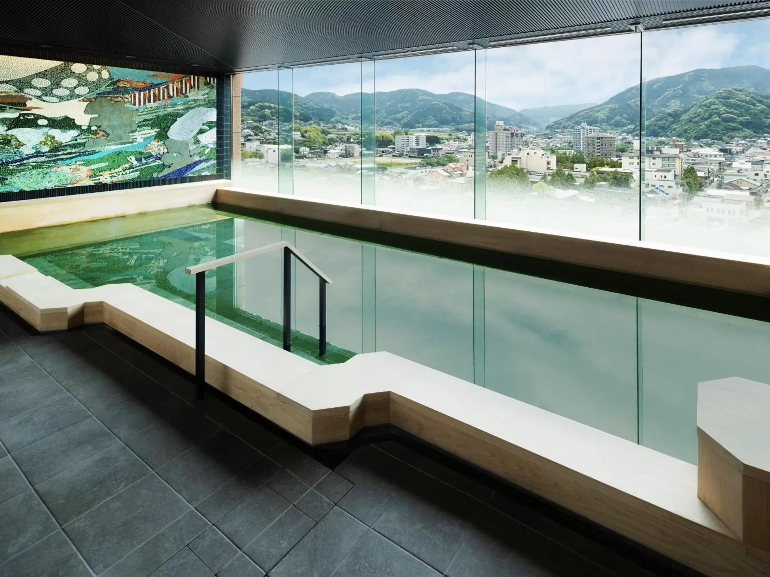 Public Bath, Pool View in Hotel Sakura Ureshino