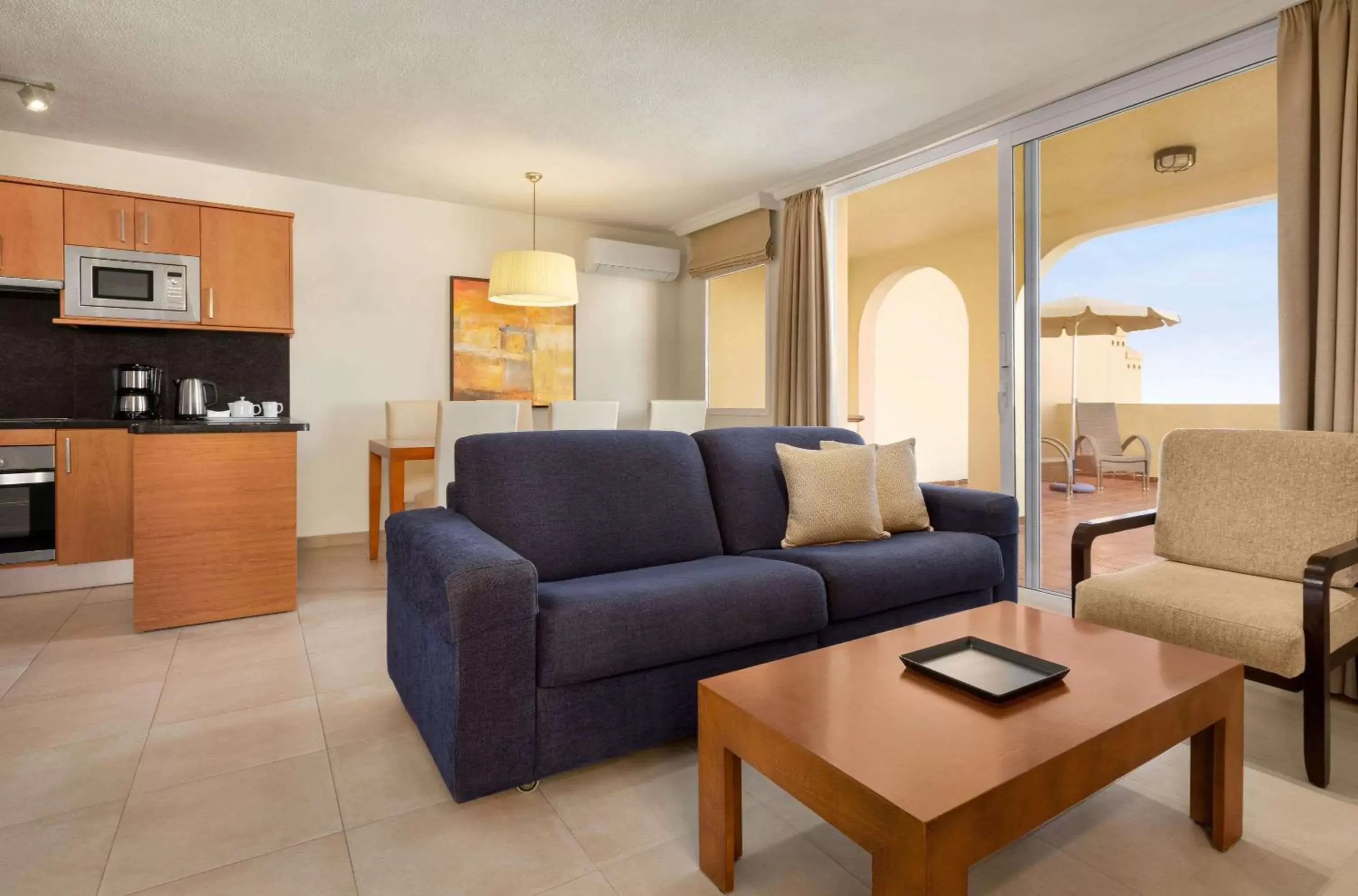 Bed, Seating Area in Wyndham Residences Costa Adeje