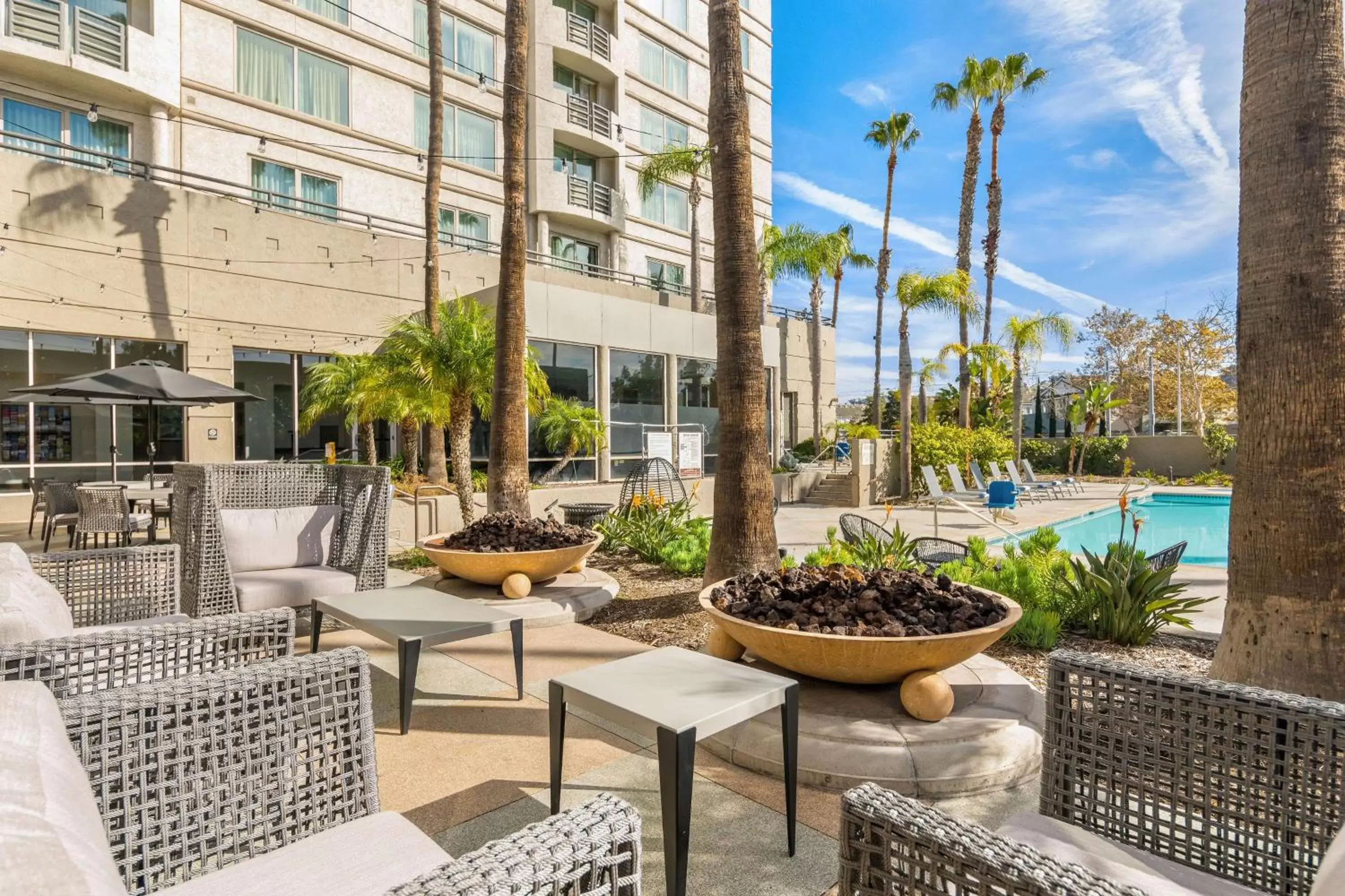 Pool view in DoubleTree by Hilton San Diego-Mission Valley