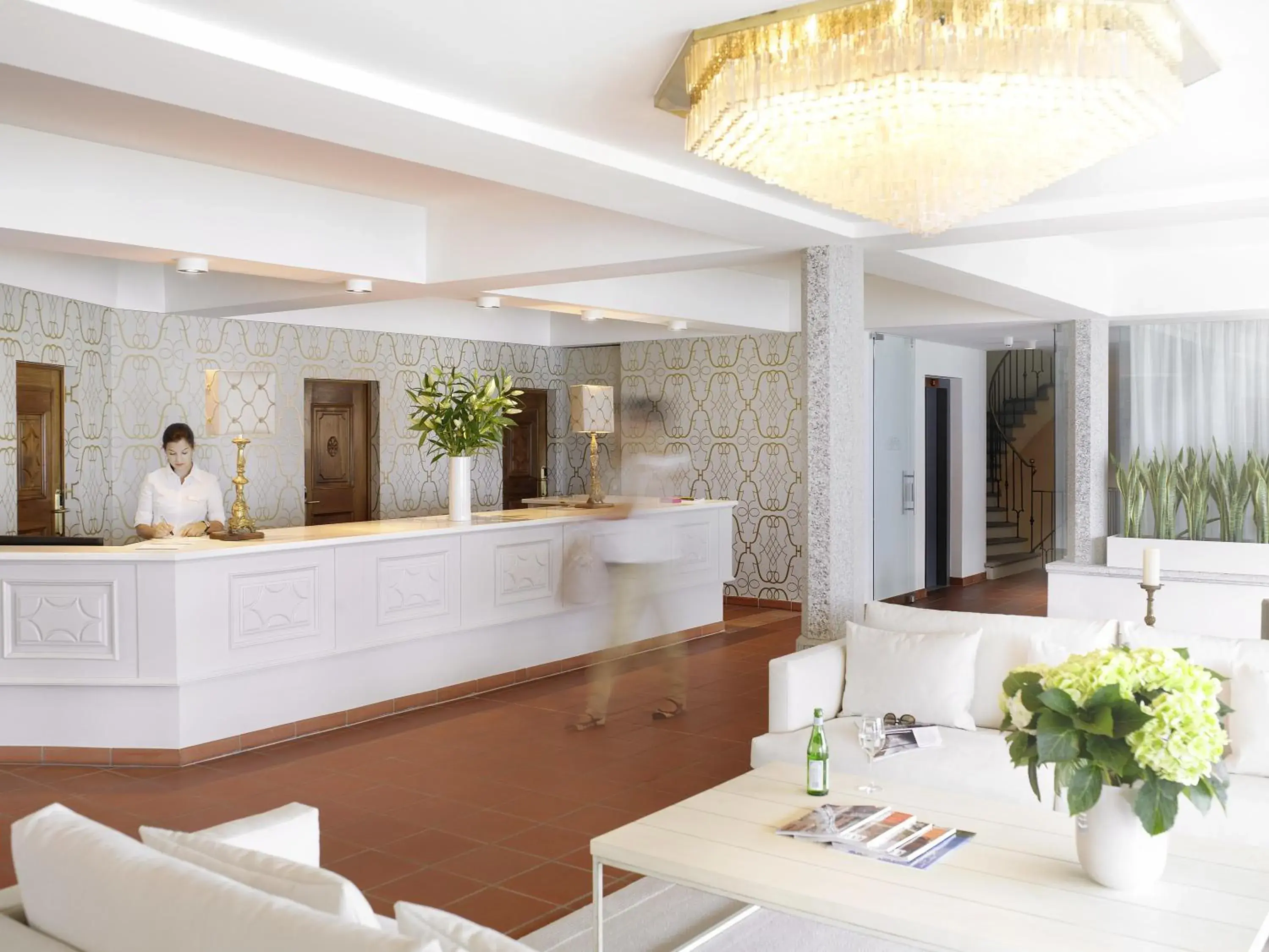 Lobby or reception in Villa Orselina - Small Luxury Hotel