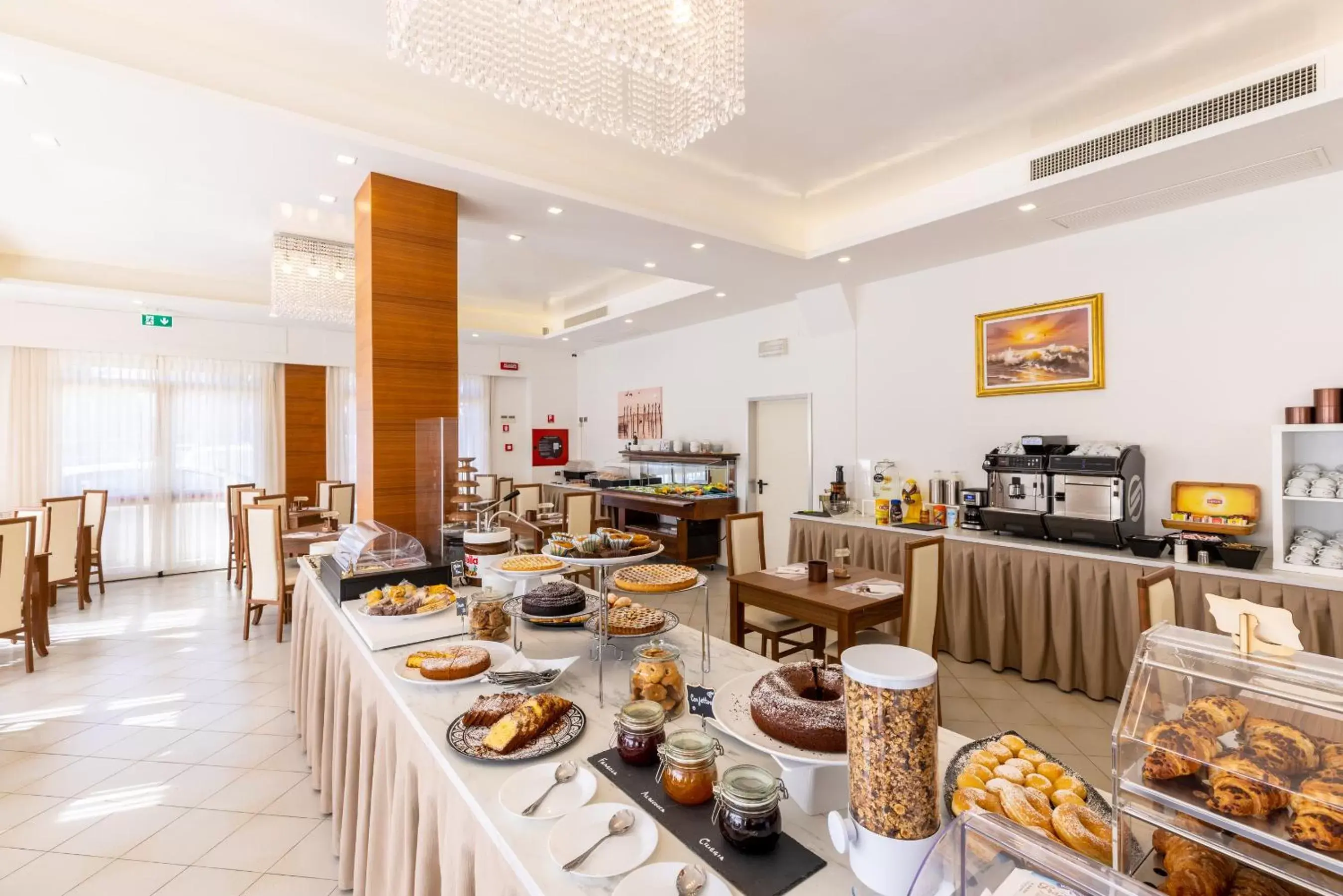 Breakfast, Restaurant/Places to Eat in Hotel Edelweiss Riccione