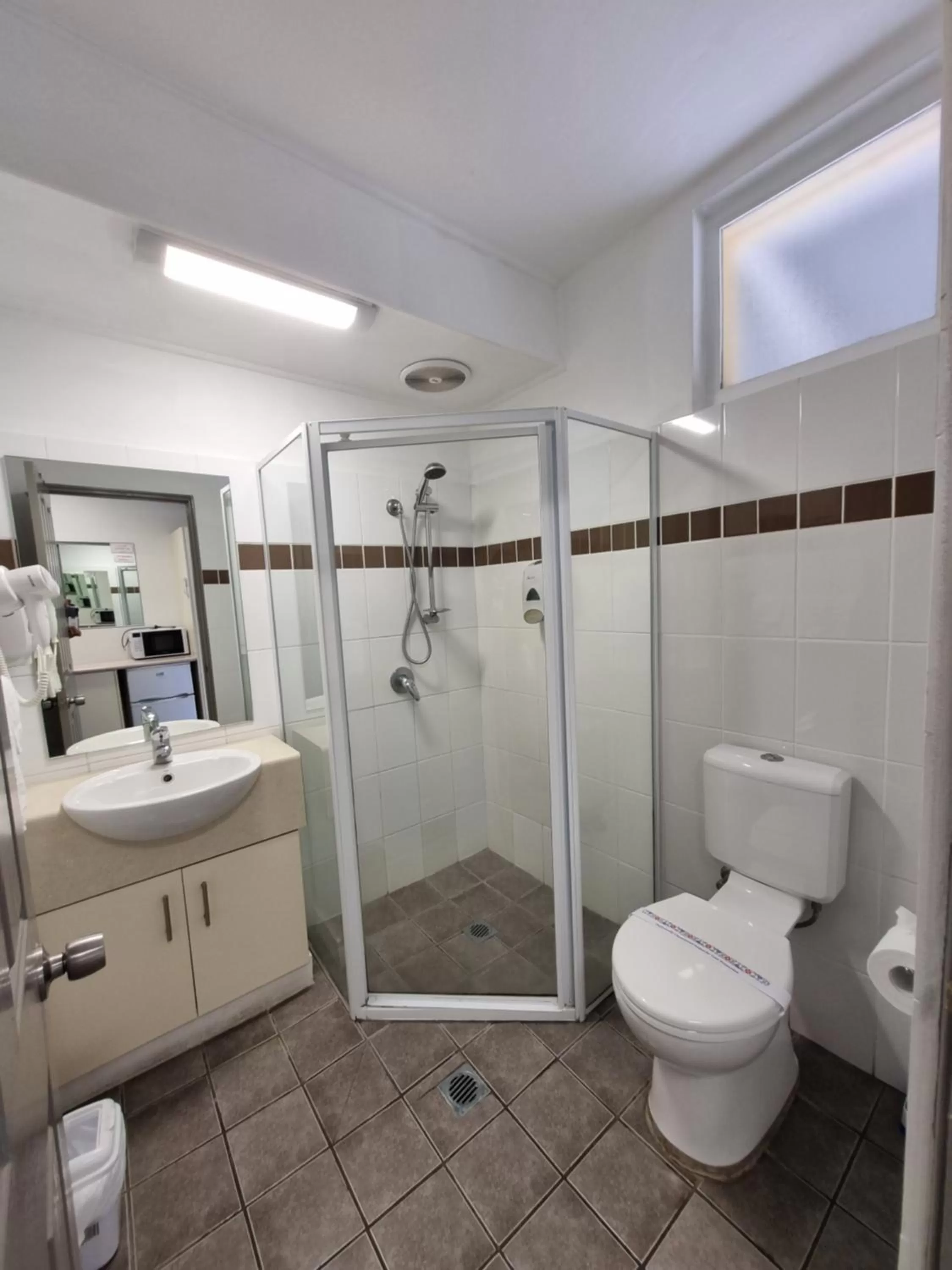 Bathroom in Park Drive Motel