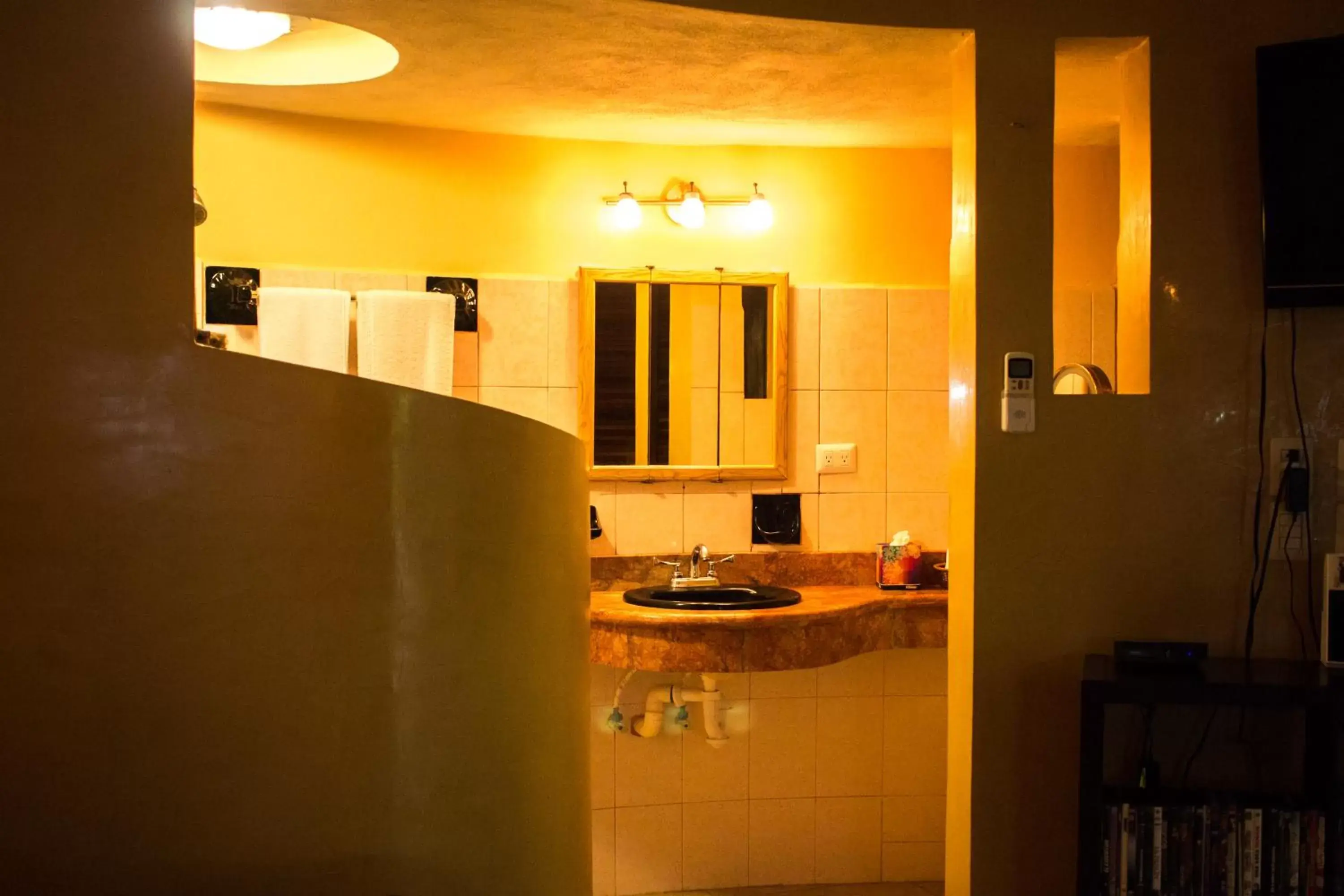 Shower, Kitchen/Kitchenette in Cocos Cabañas Playa del Carmen Adults Only