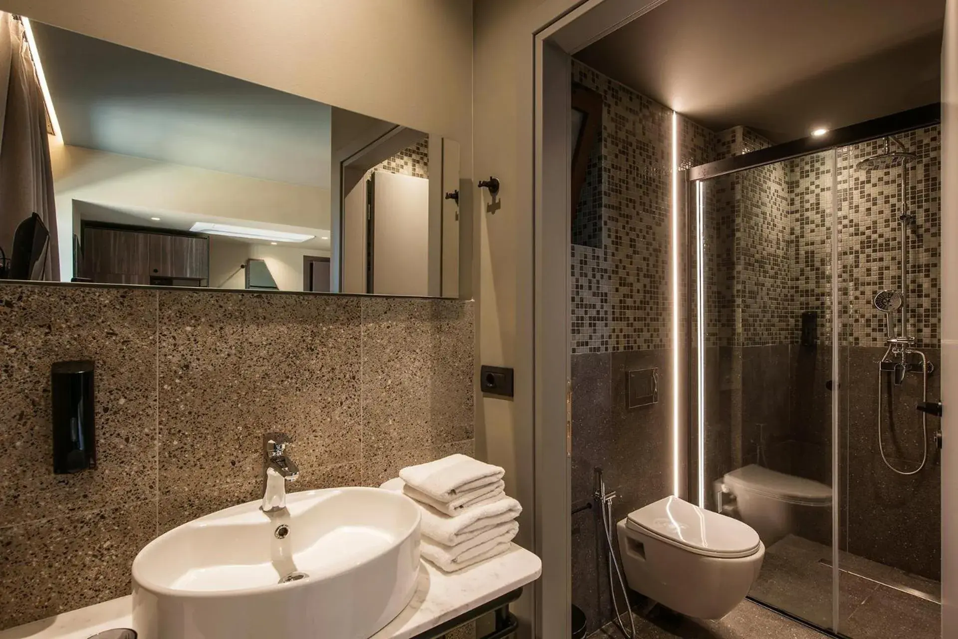 Bathroom in Petousis Hotel & Suites