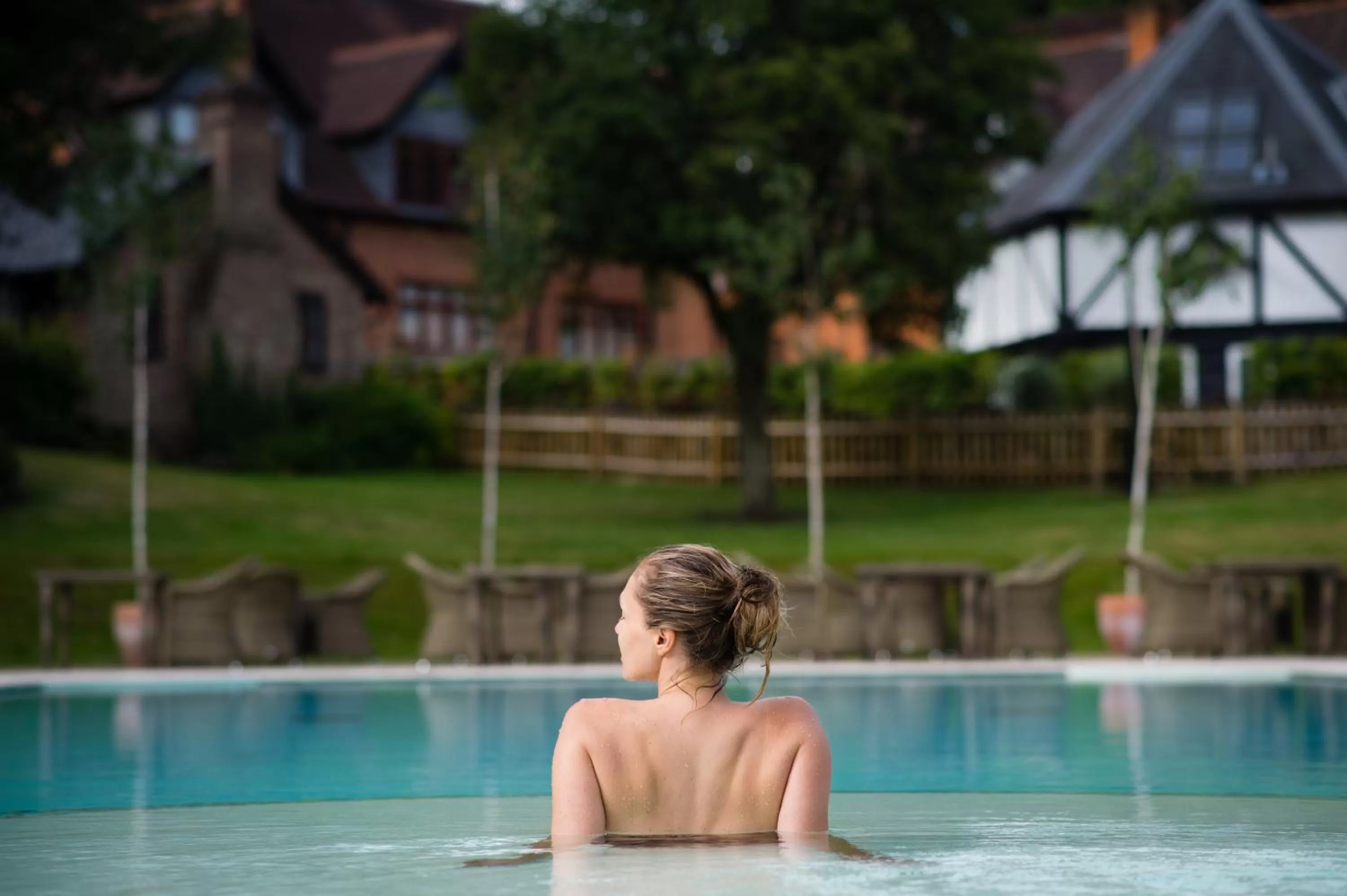 Swimming pool in Pennyhill Park Hotel and Spa