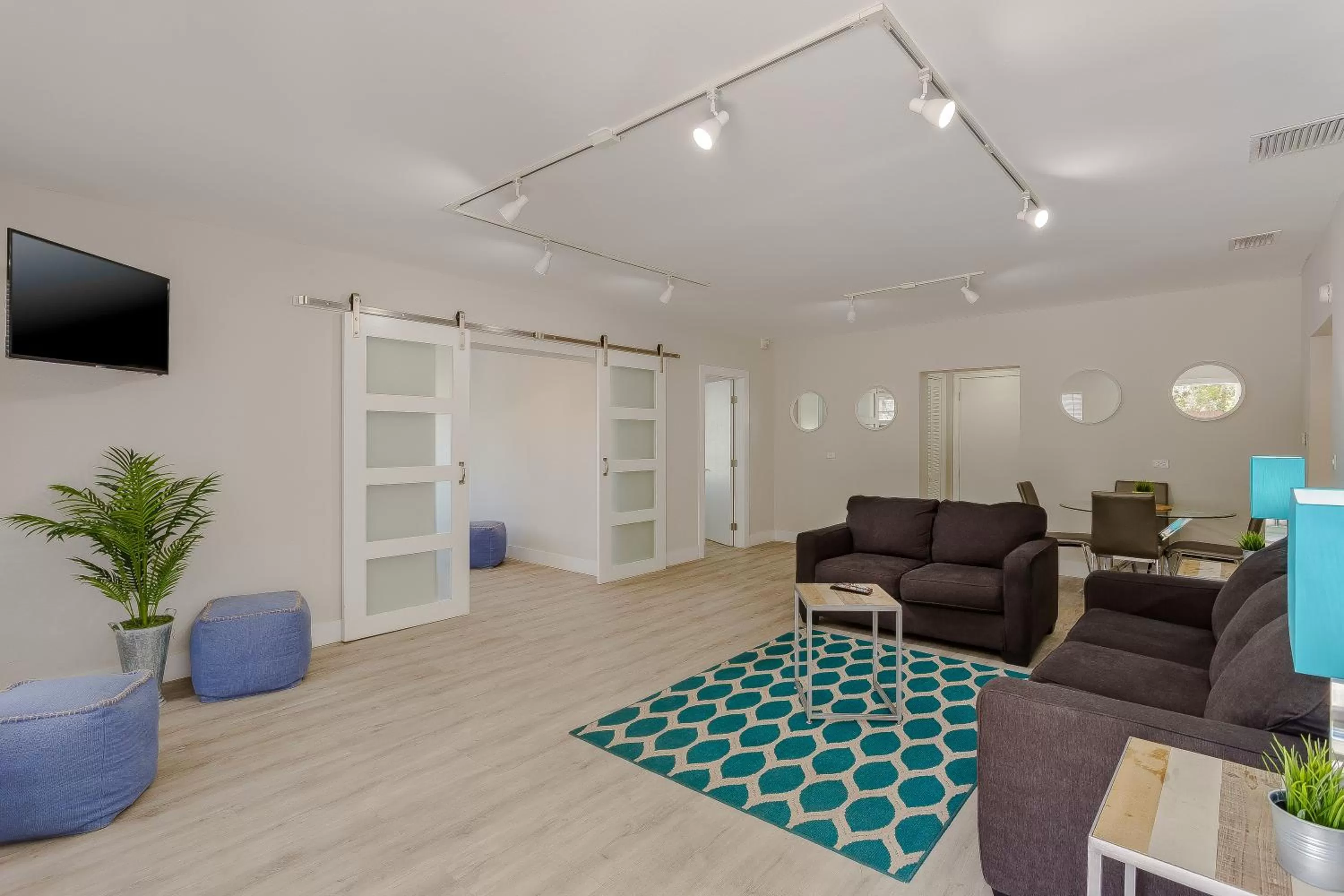 Living room in Drift Hotel