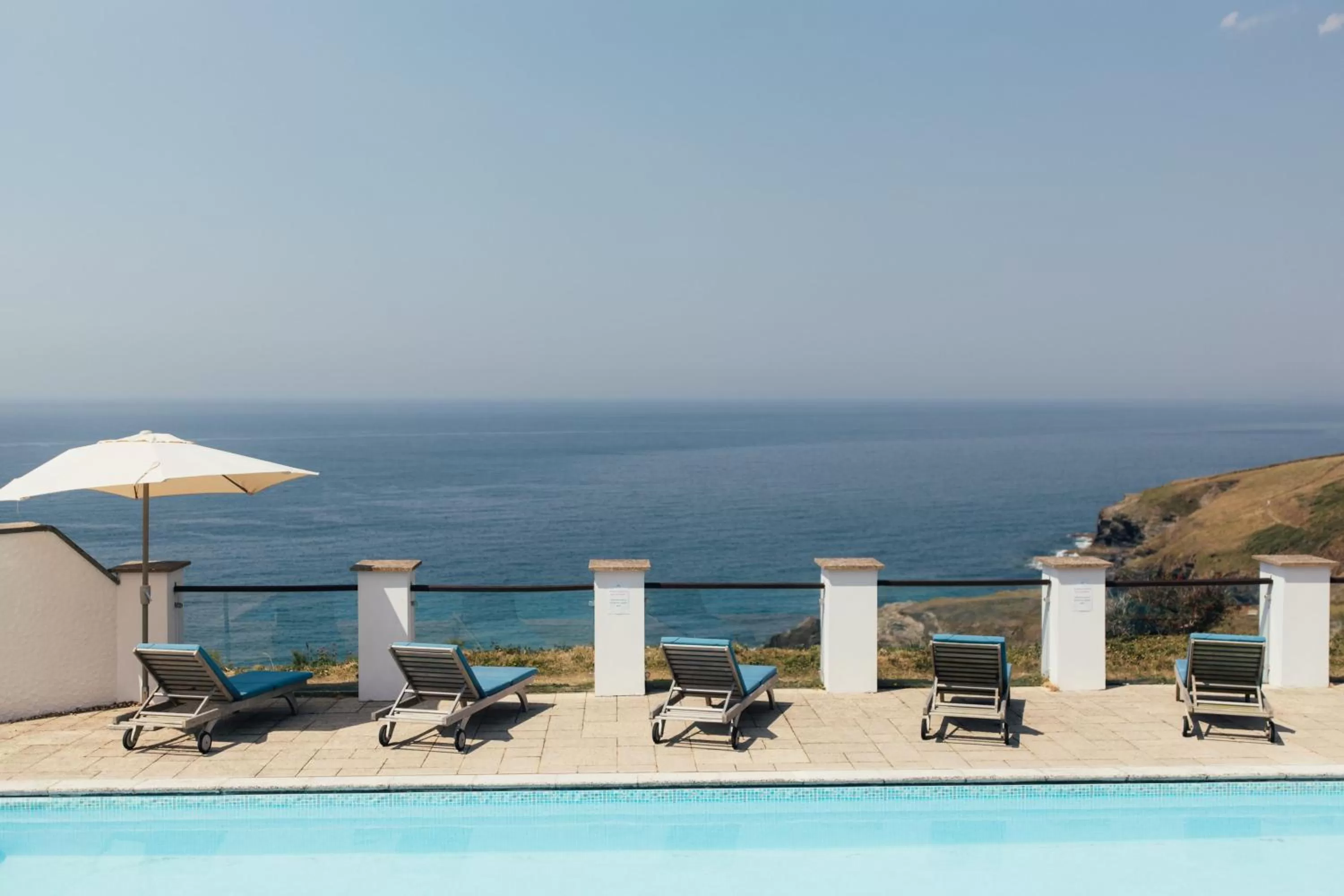 Sea view in Polurrian on the Lizard