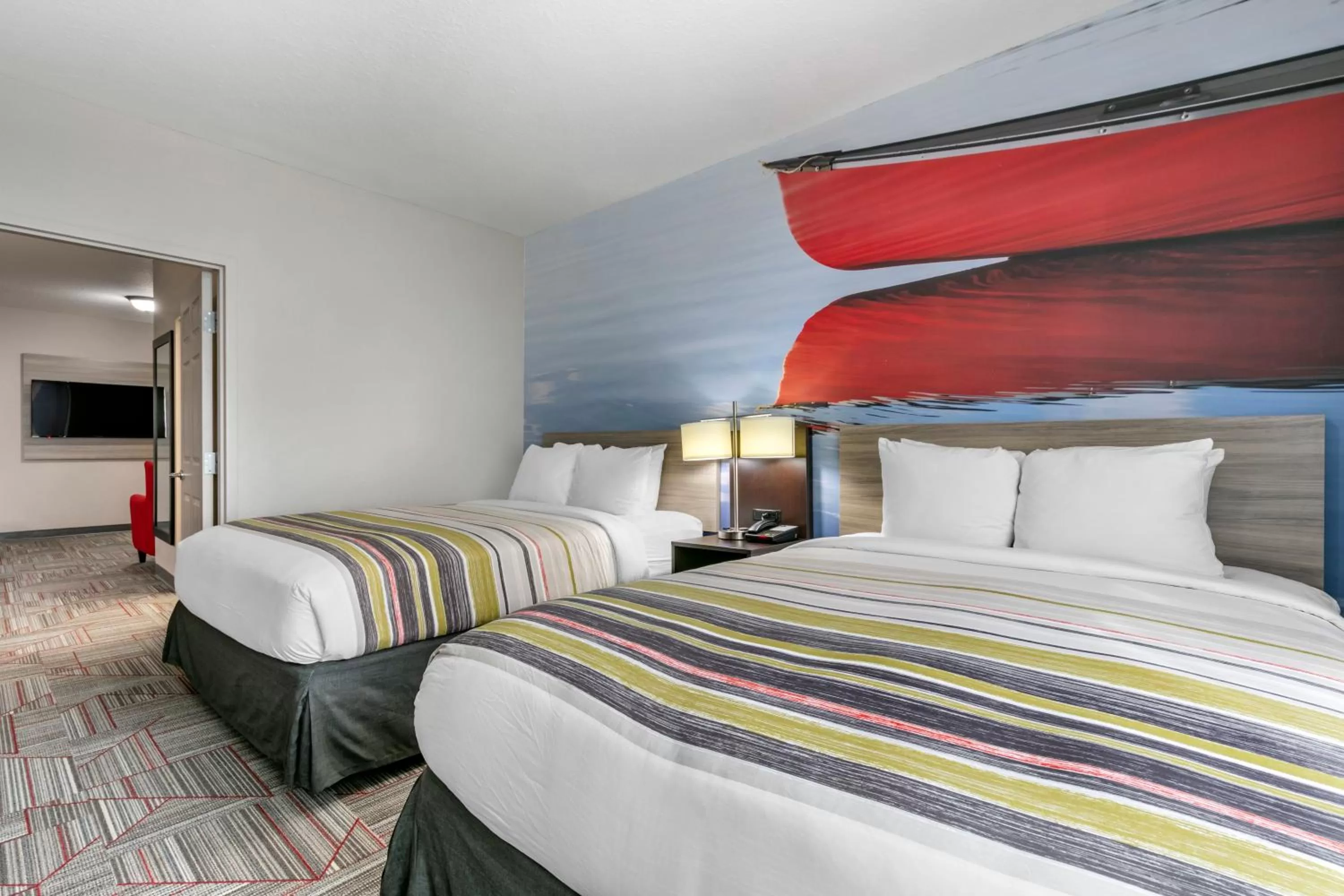 Suite with Two Queen Beds - Accessible/Non-Smoking in Clarion Pointe Columbus-Bradley Park