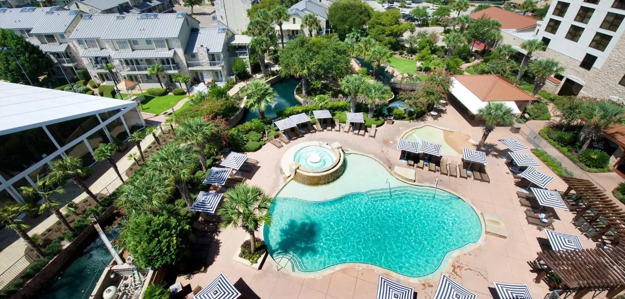 Swimming pool, Bird's-eye View in Horseshoe Bay Resort