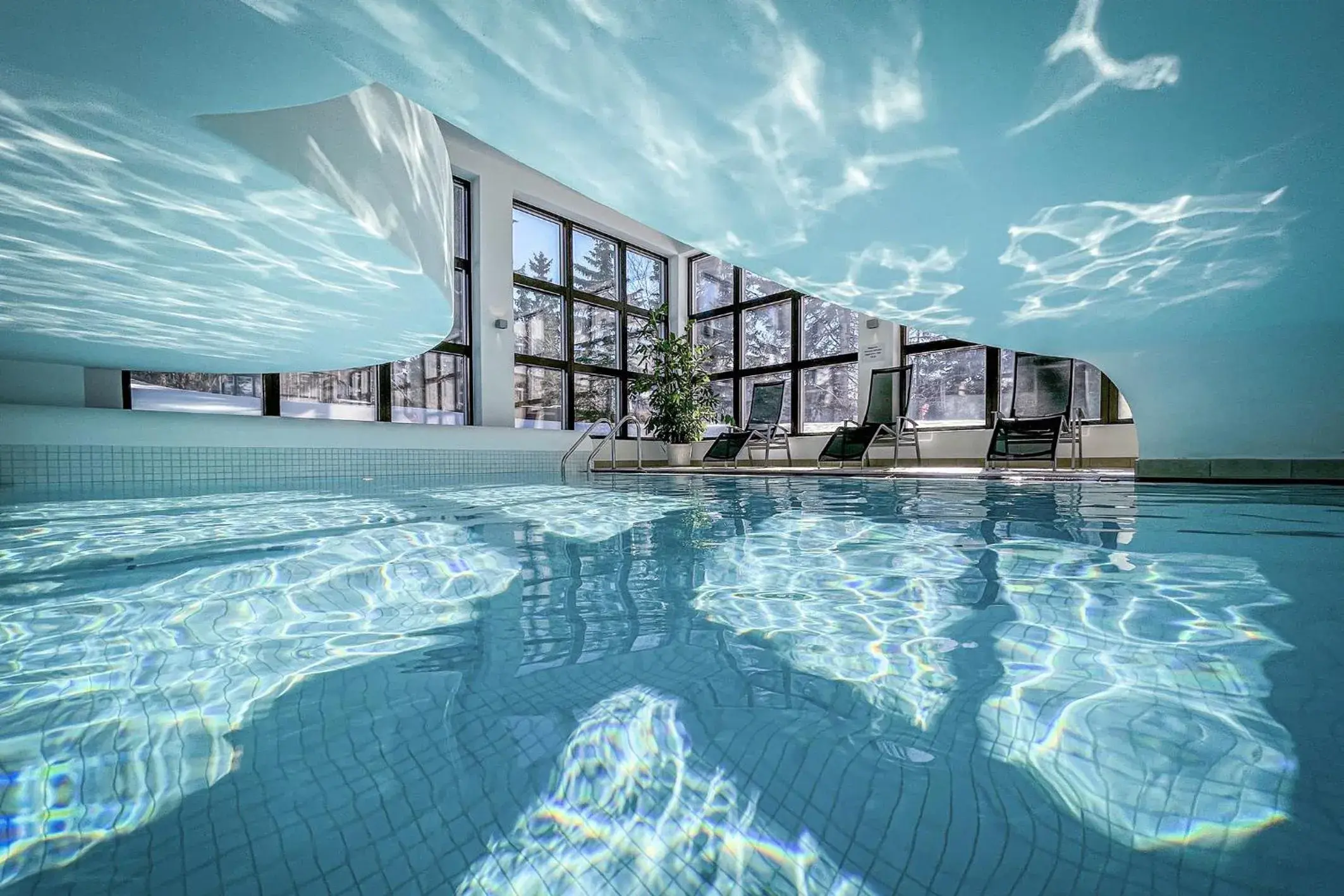 Swimming pool in Cresta Palace Celerina St Moritz Ski In and Ski Out Swimming pool in Cresta Palace Celerina St Moritz Ski In and Ski Out