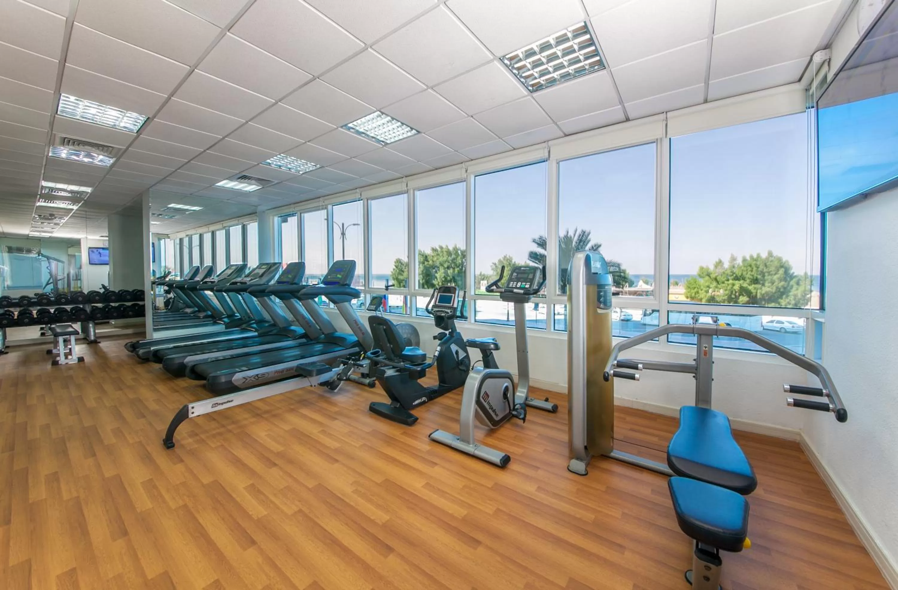 Fitness centre/facilities in Ramada by Wyndham Beach Hotel Ajman