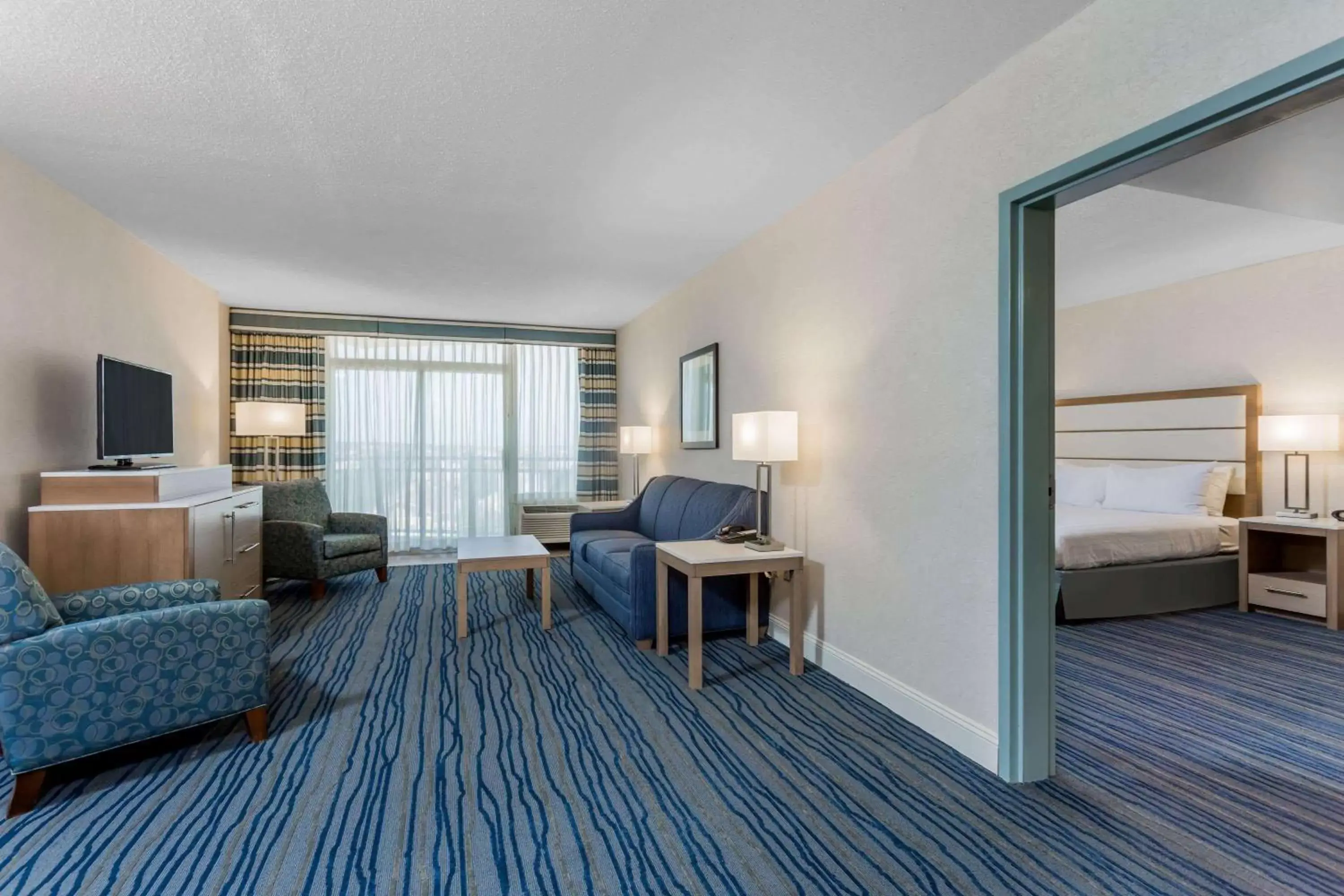 Photo of the whole room, Seating Area in Wyndham Virginia Beach Oceanfront