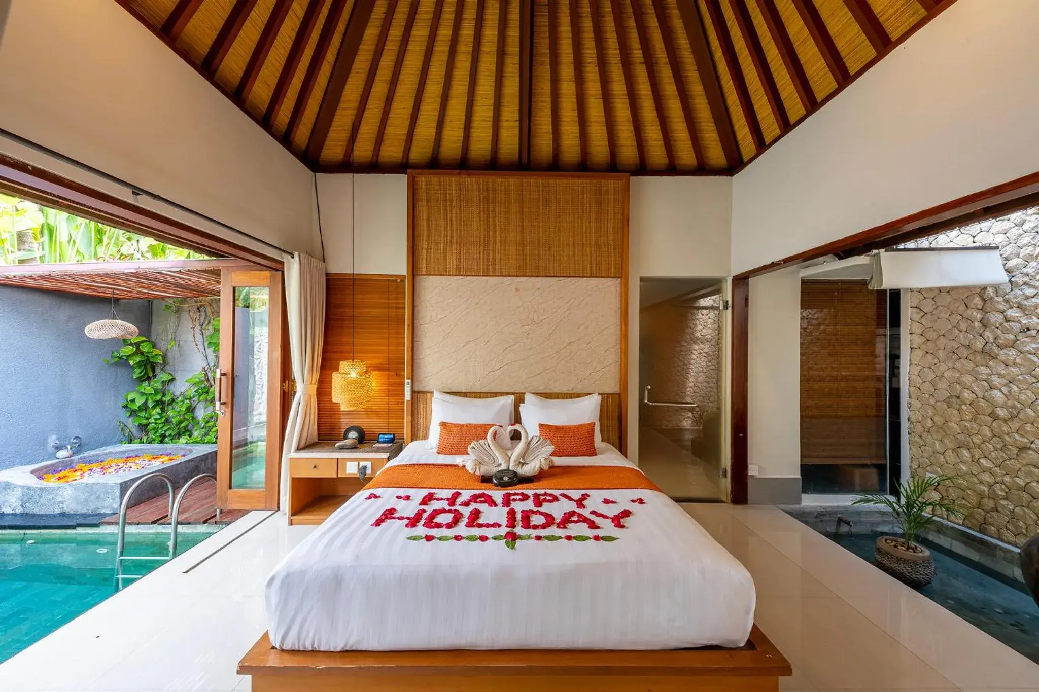 Bedroom in Seminyak Sanctuary Villa by Ini Vie Hospitality