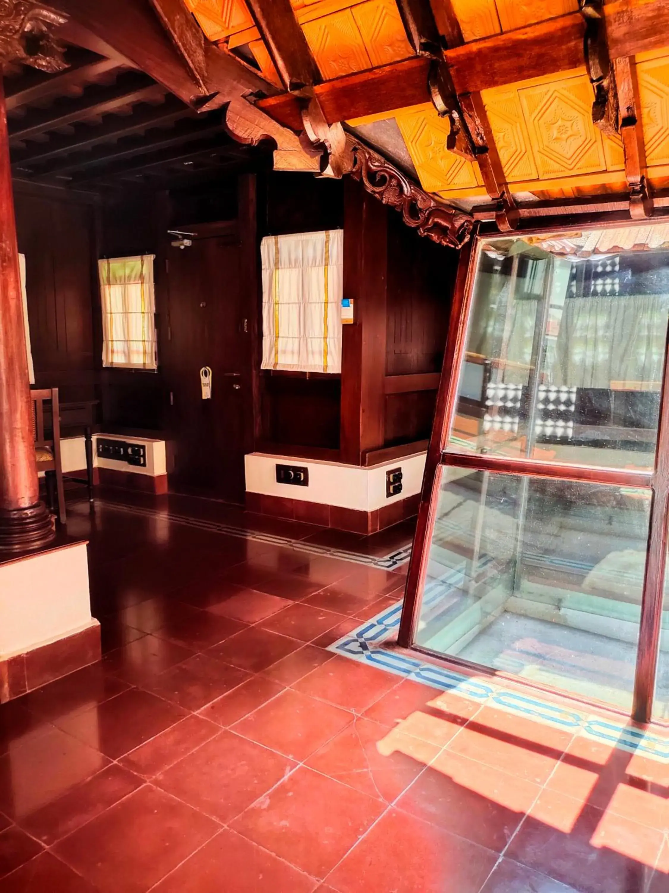 Living room in The Travancore Heritage Beach Resort