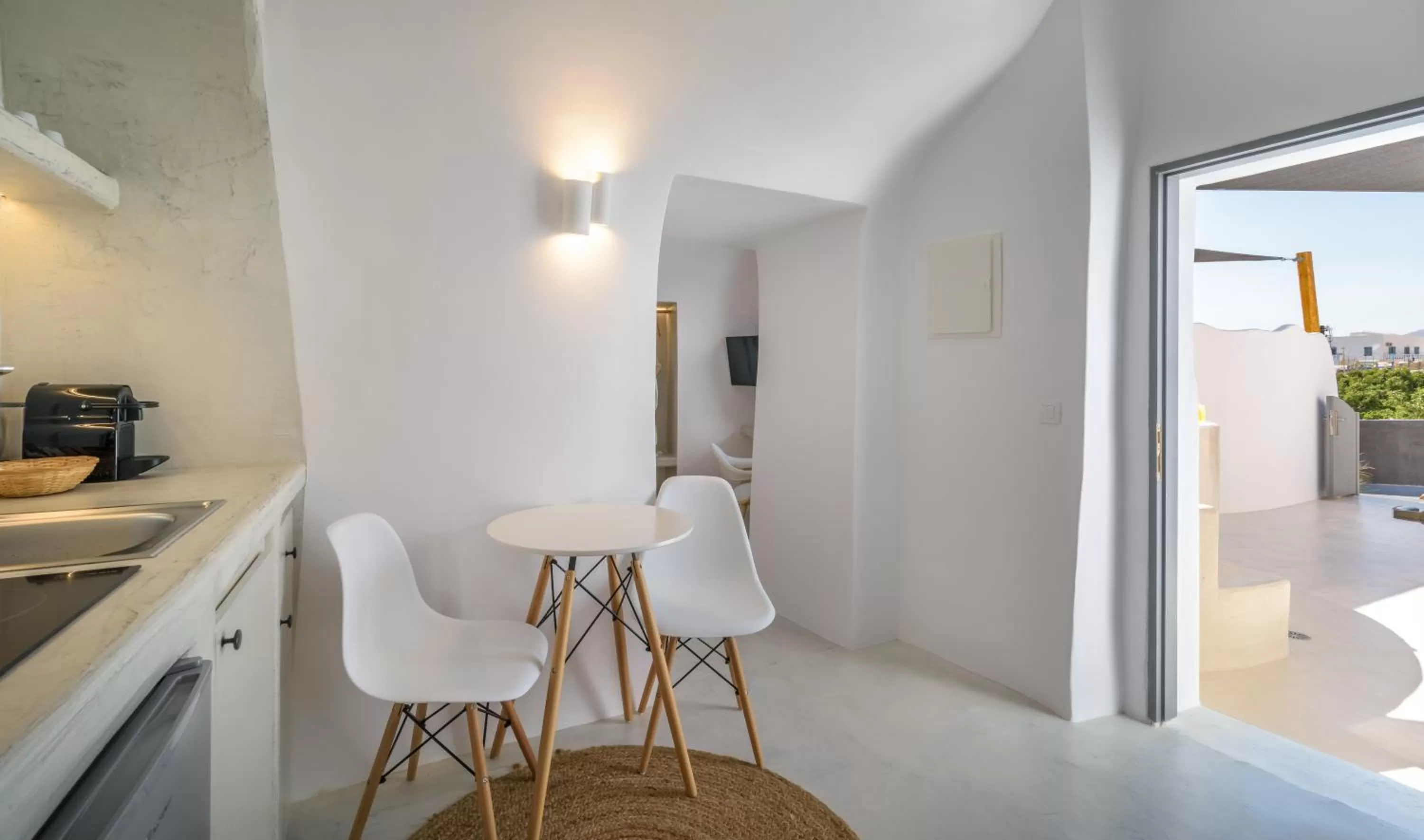 Seating area in Anila Suites