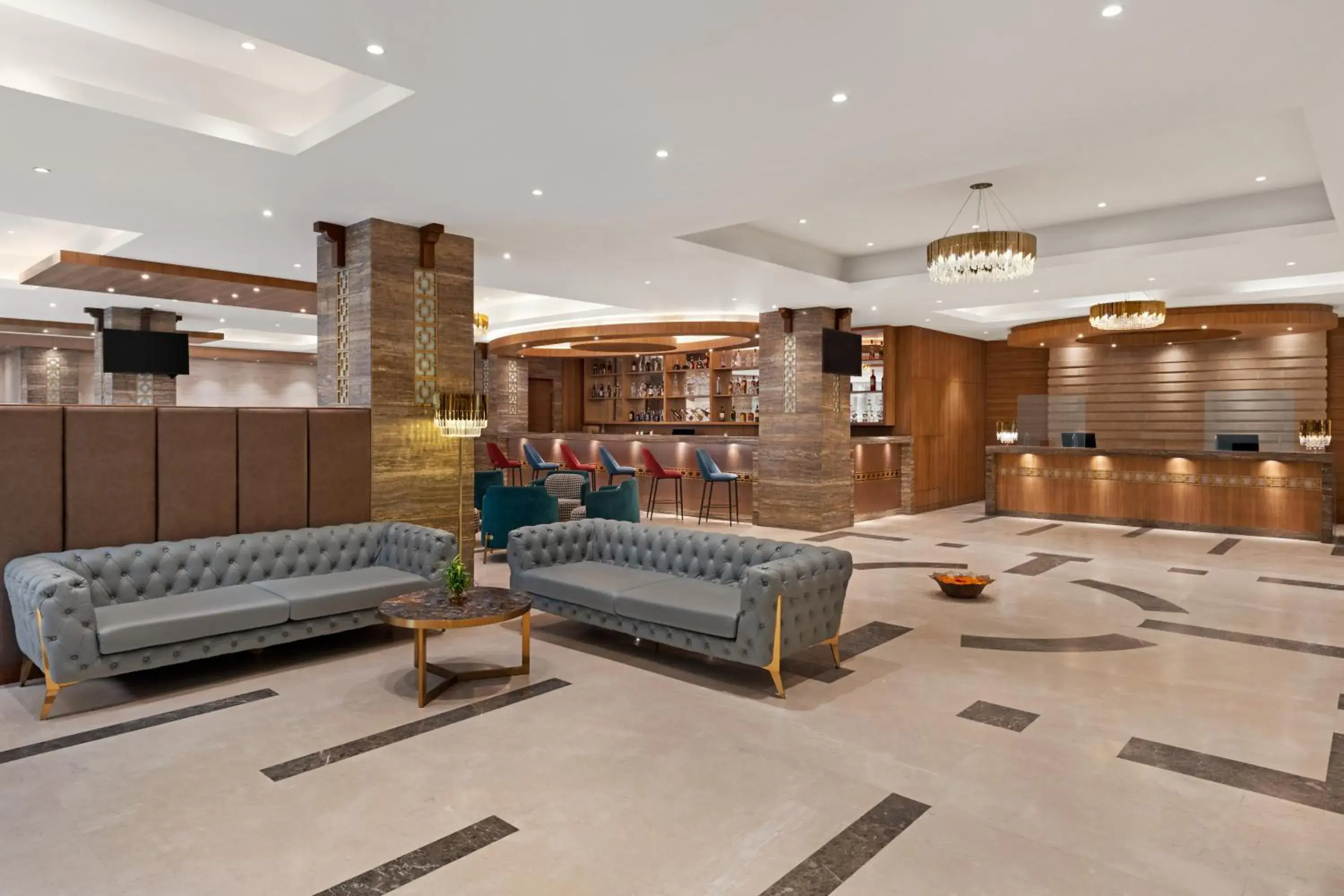 Lounge or bar, Lobby/Reception in Ramada Encore by Wyndham Kathmandu Thamel