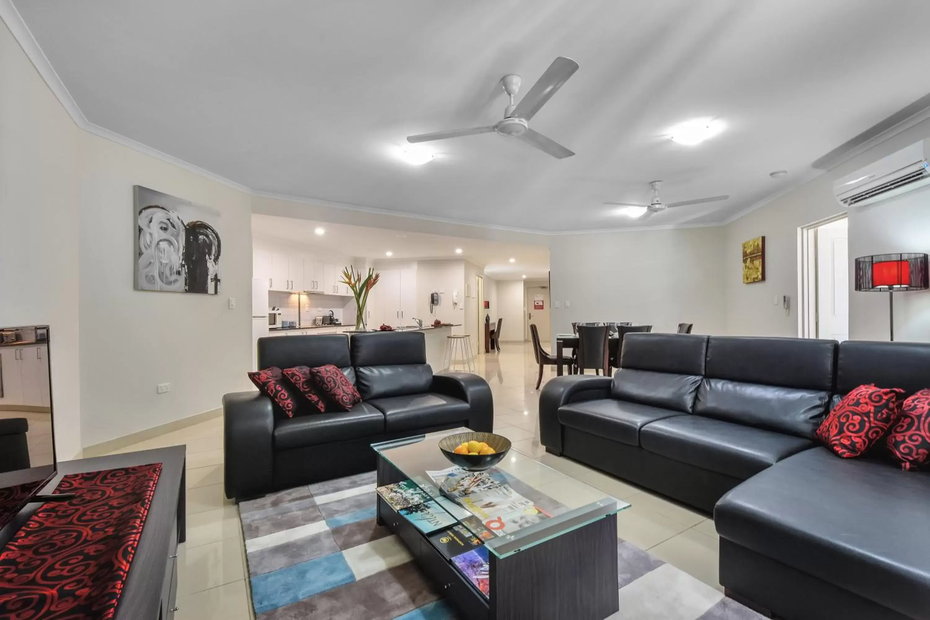 Living room, Seating Area in Argus Apartments Darwin