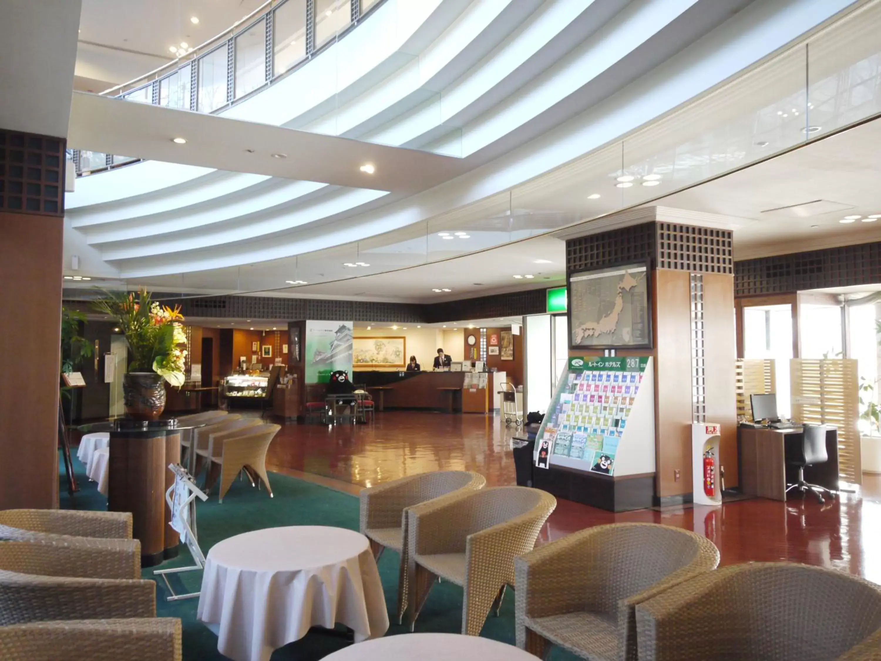 Lobby or reception, Restaurant/Places to Eat in Ark Hotel Kumamotojo Mae -ROUTE INN HOTELS-