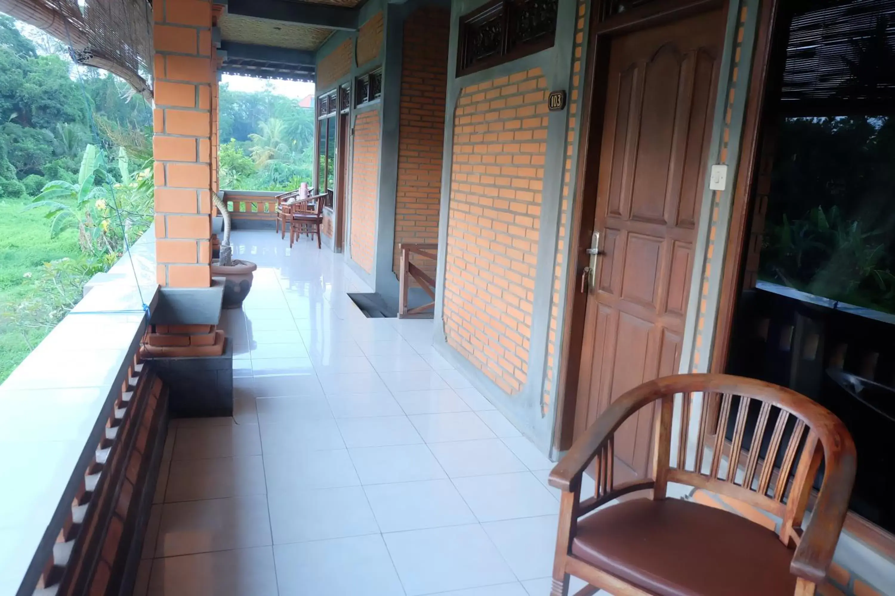 Balcony/Terrace in Ubud Sensasi Bungalow