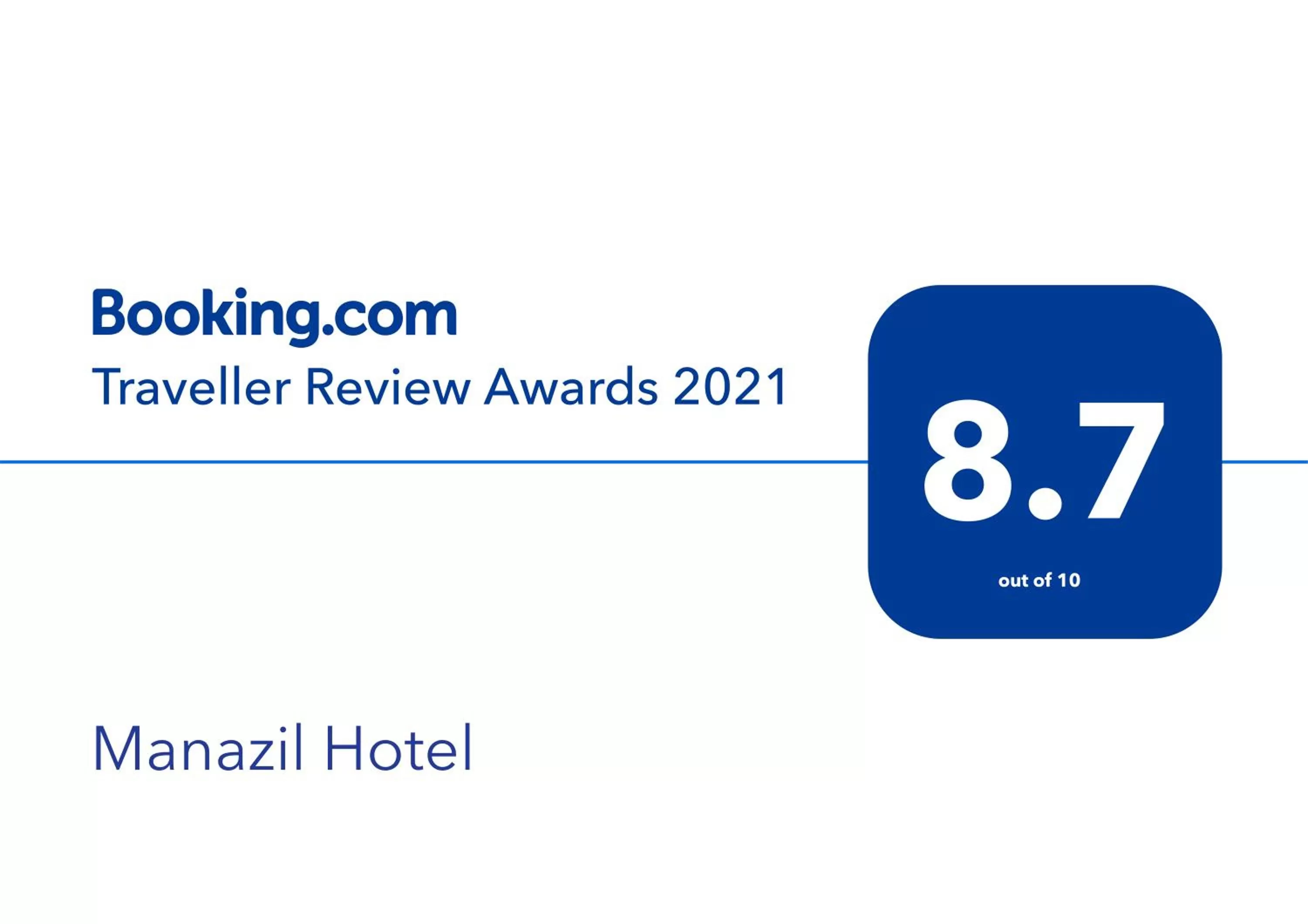 Certificate/Award in Manazil Aldar Hotel