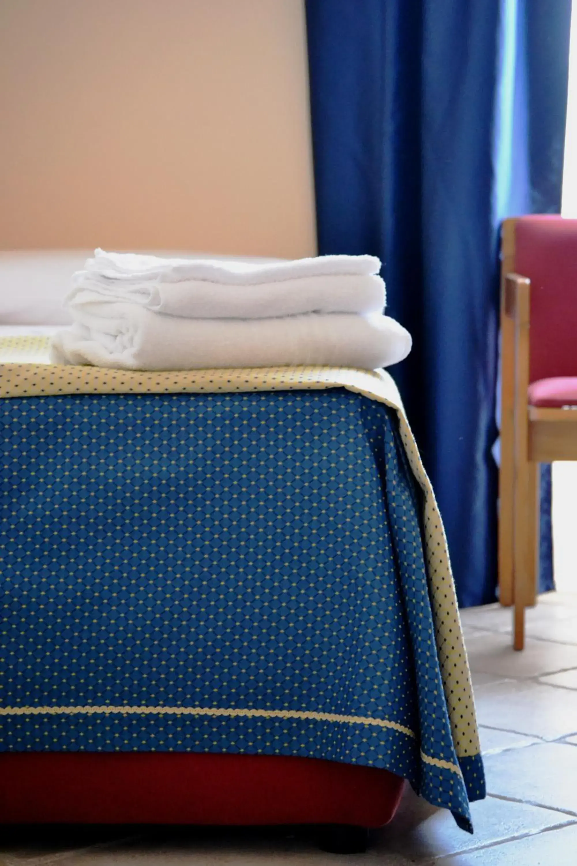 Decorative detail, Bed in Hotel Miramare