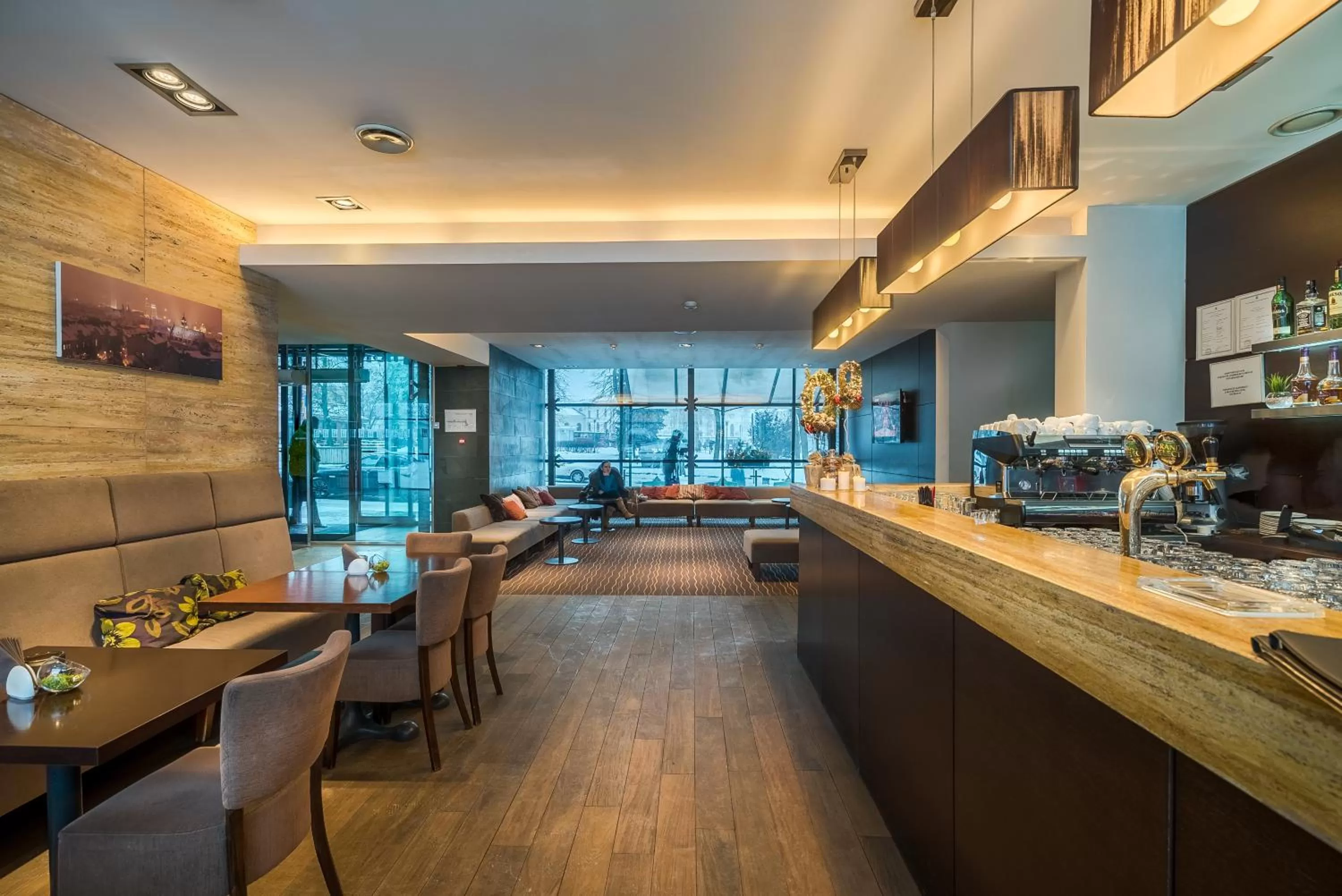 Lobby or reception, Restaurant/Places to Eat in Hotel Panorama