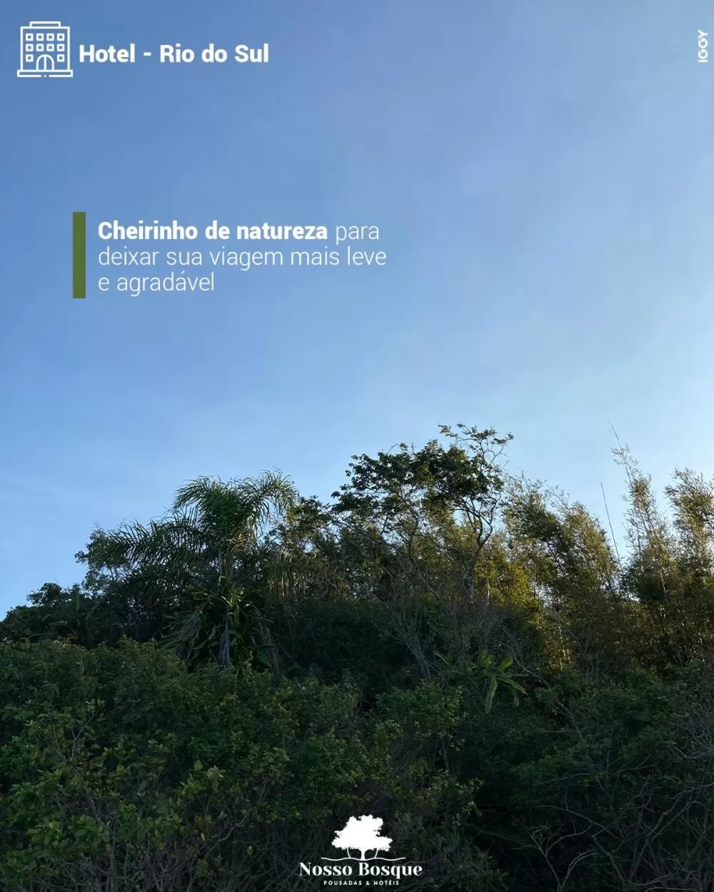 Natural landscape in Hotel Nosso Bosque