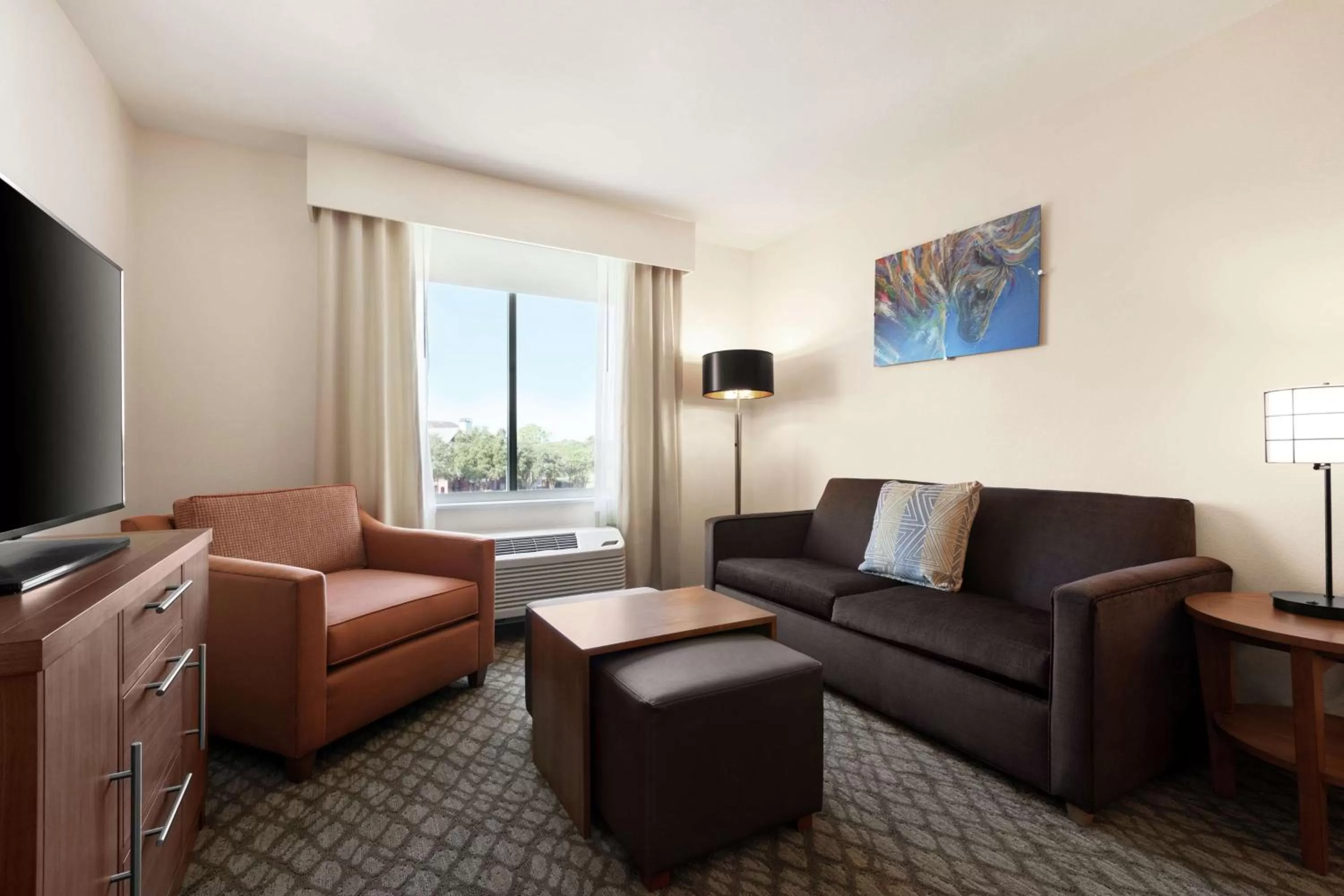 Living room in Homewood Suites by Hilton Houston NW at Beltway 8