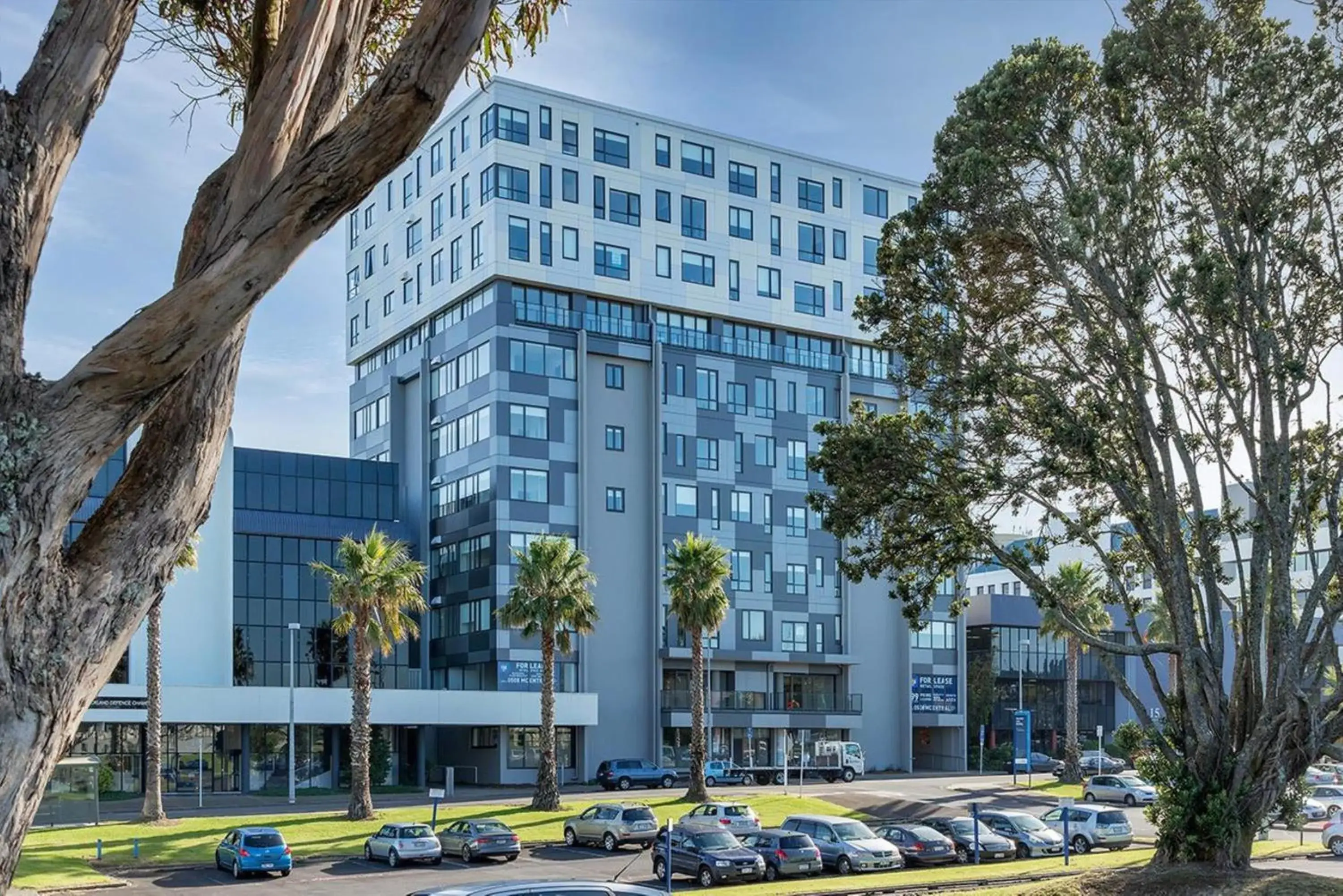 Facade/entrance in MCentral Apartments Manukau Facade/entrance in MCentral Apartments Manukau