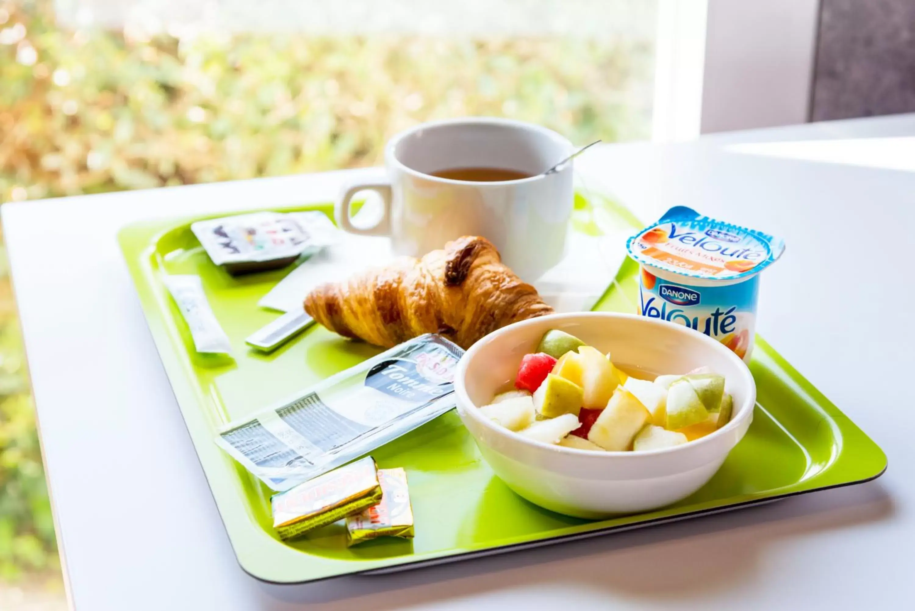 Continental breakfast in Ibis Budget Clermont Ferrand - Le Brezet - Aeroport Continental breakfast in Ibis Budget Clermont Ferrand - Le Brezet - Aeroport