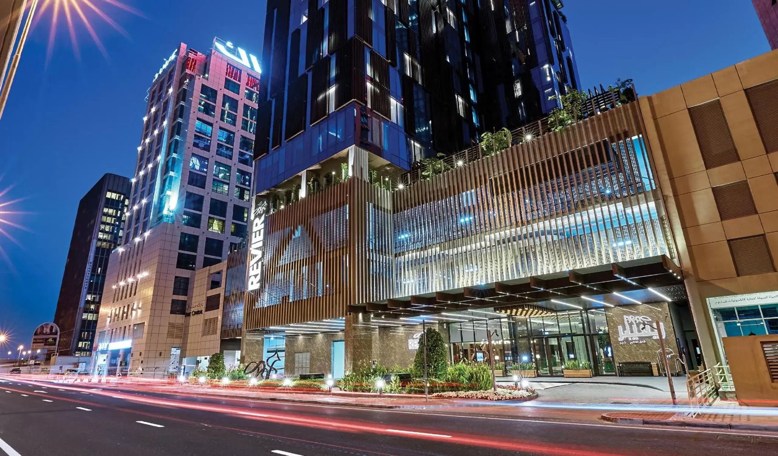 Facade/entrance, Property Building in Revier Hotel - Dubai