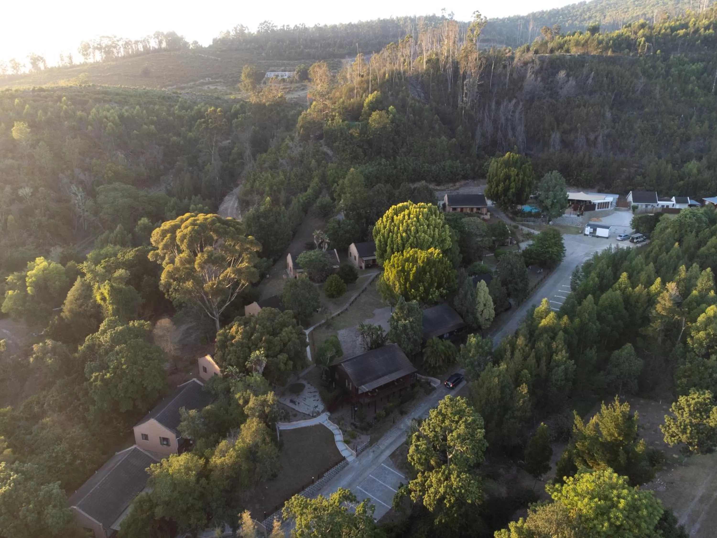 Bird's eye view in Gooderson Knysna Chalets