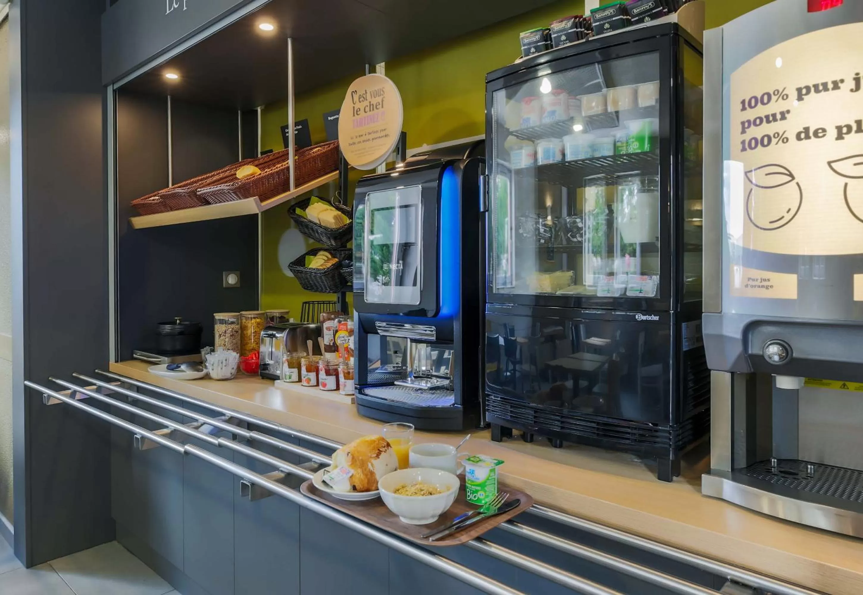 Buffet breakfast in B&B HOTEL Metz Jouy Aux Arches