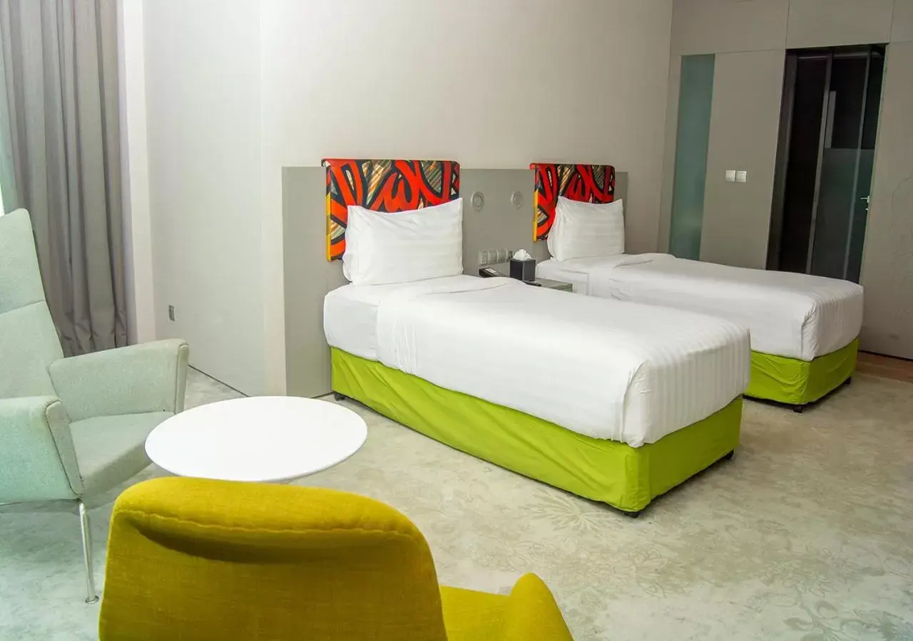 Bedroom in Ibis Styles Dubai Jumeira