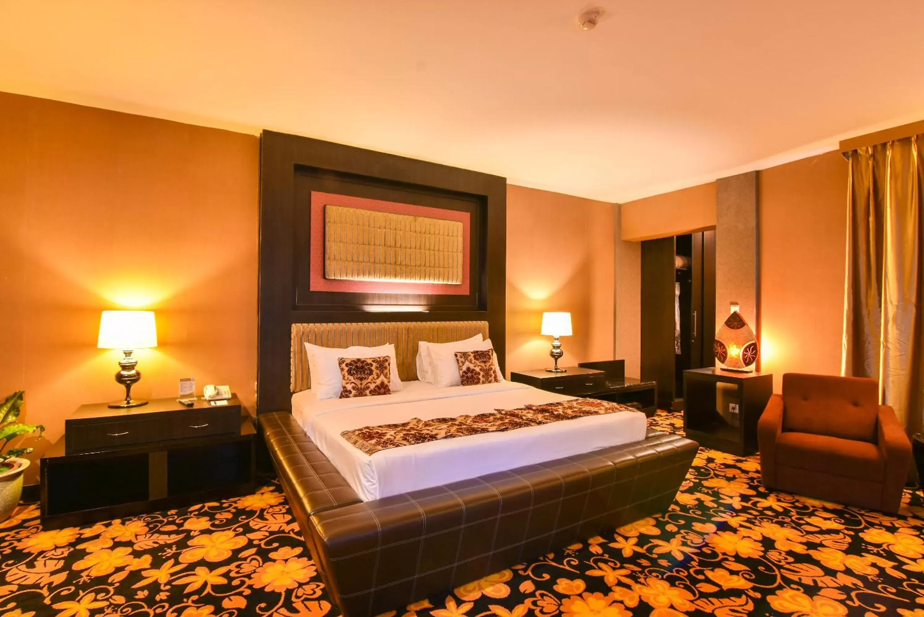 Bed in Grand Rocky Hotel Bukittinggi