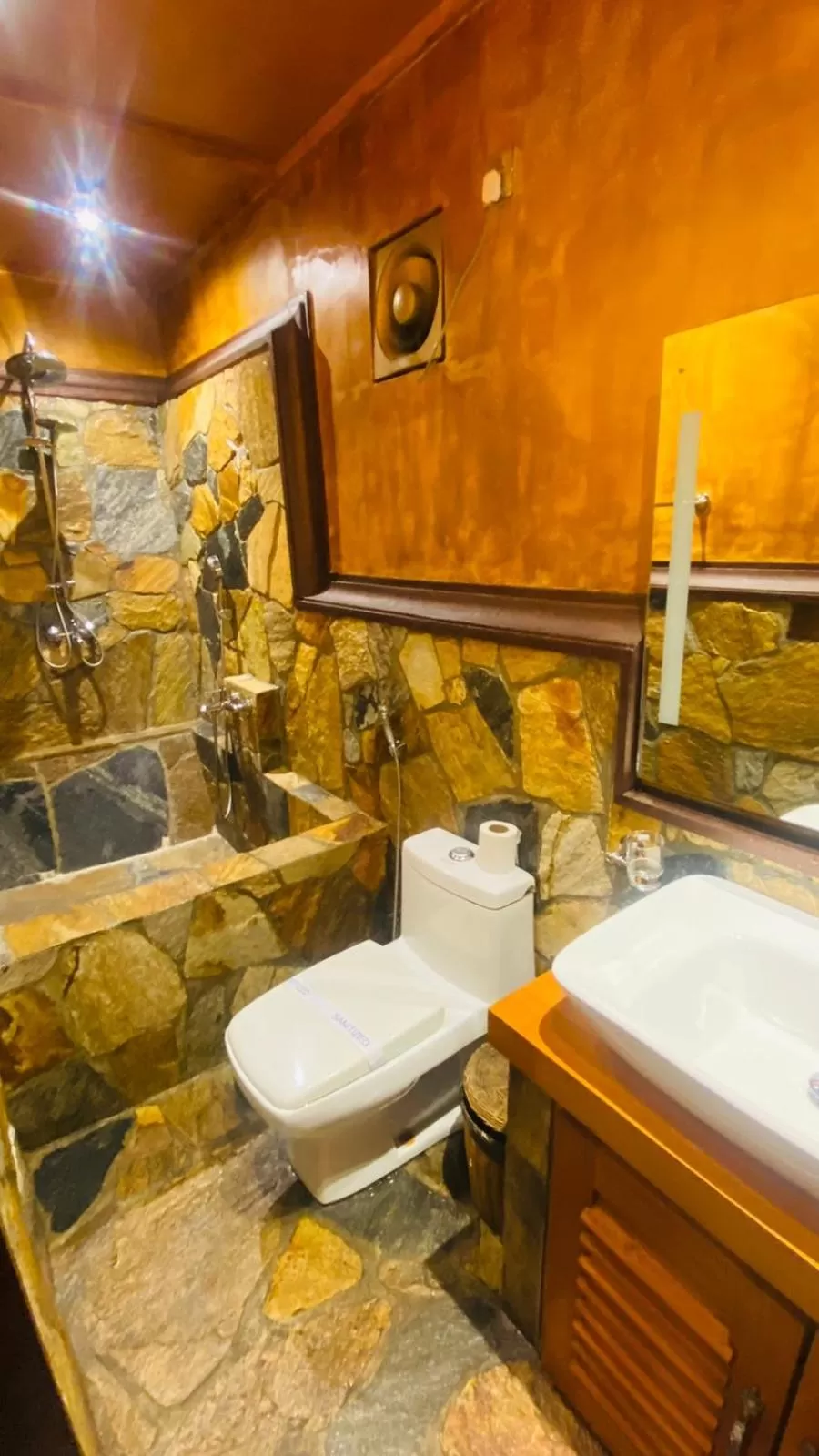 Shower in Queenswood Cottage