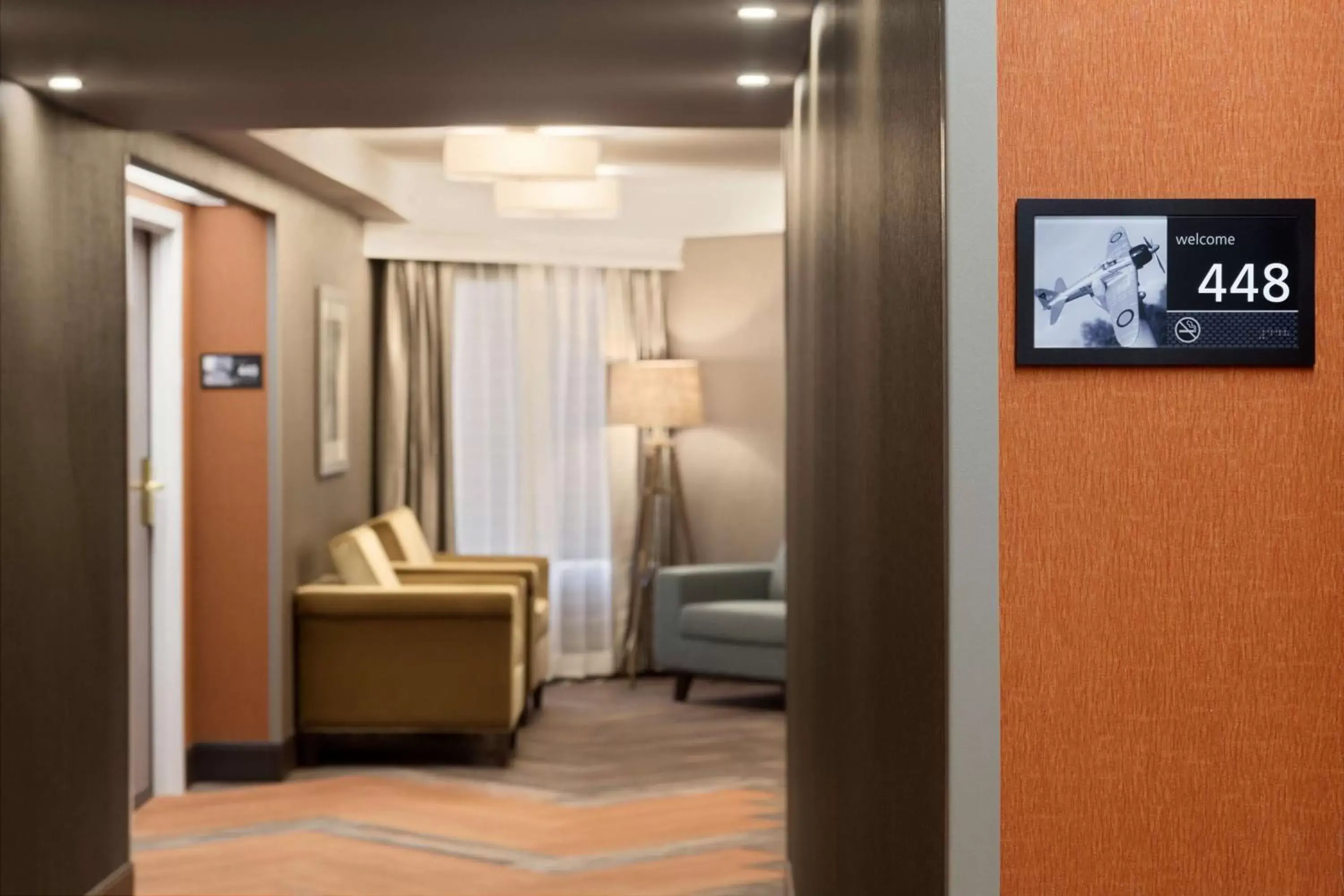 Living room, TV/Entertainment Center in Hampton Inn by Hilton Fort Smith