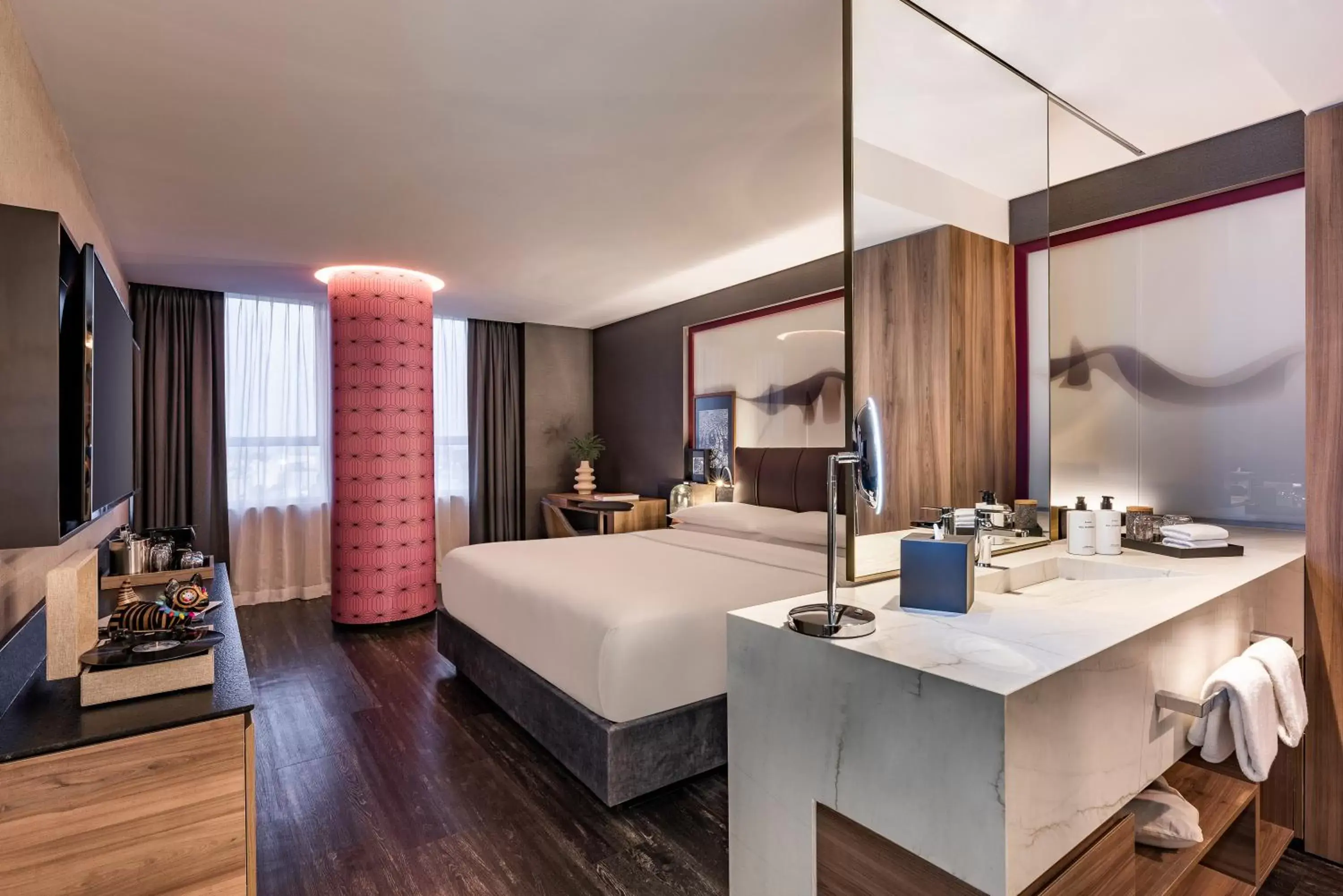 Bed, Bathroom in Andaz Mexico City Condesa - A Concept by Hyatt