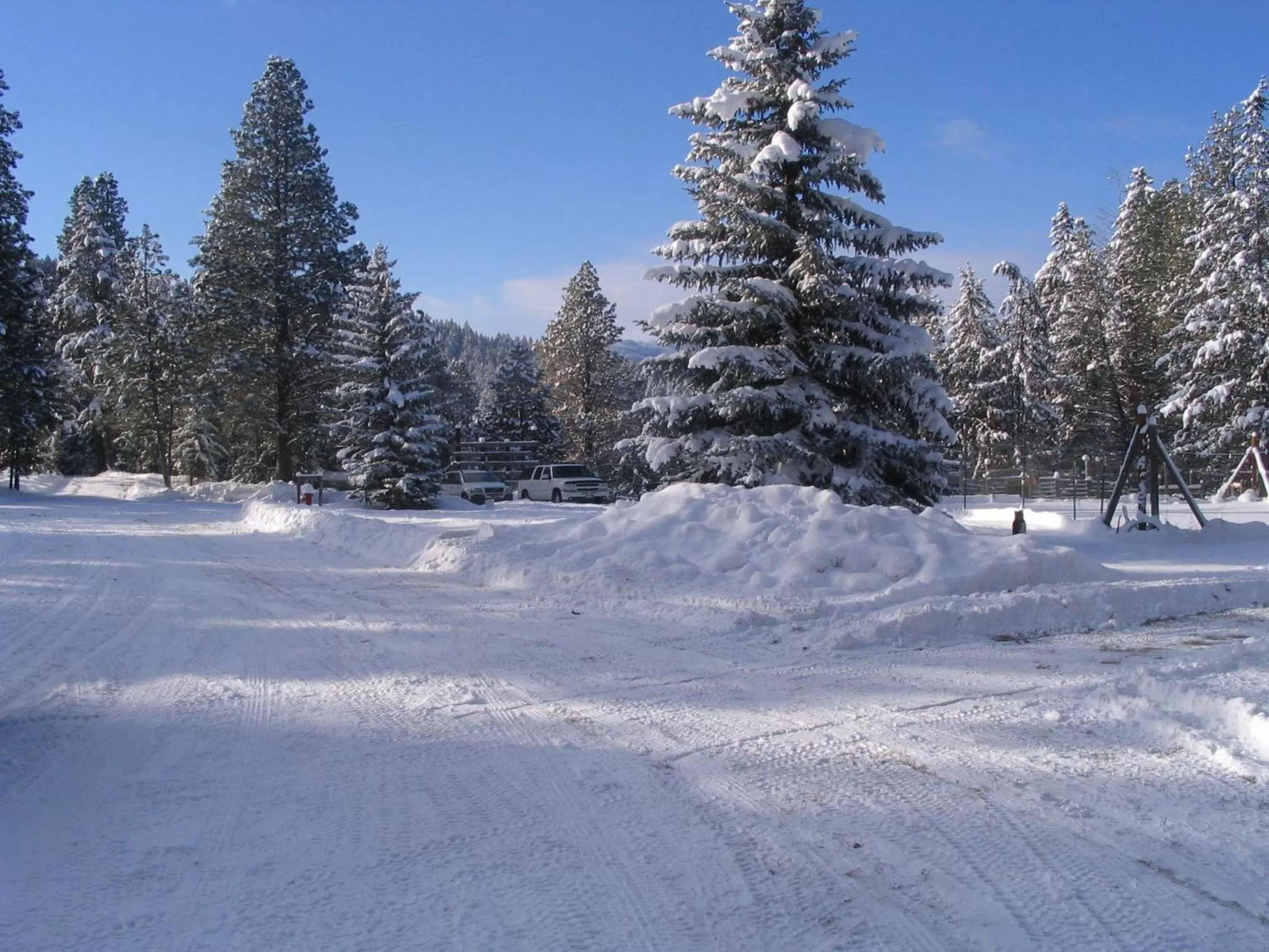 Facade/entrance, Winter in Lonesome Dove Ranch