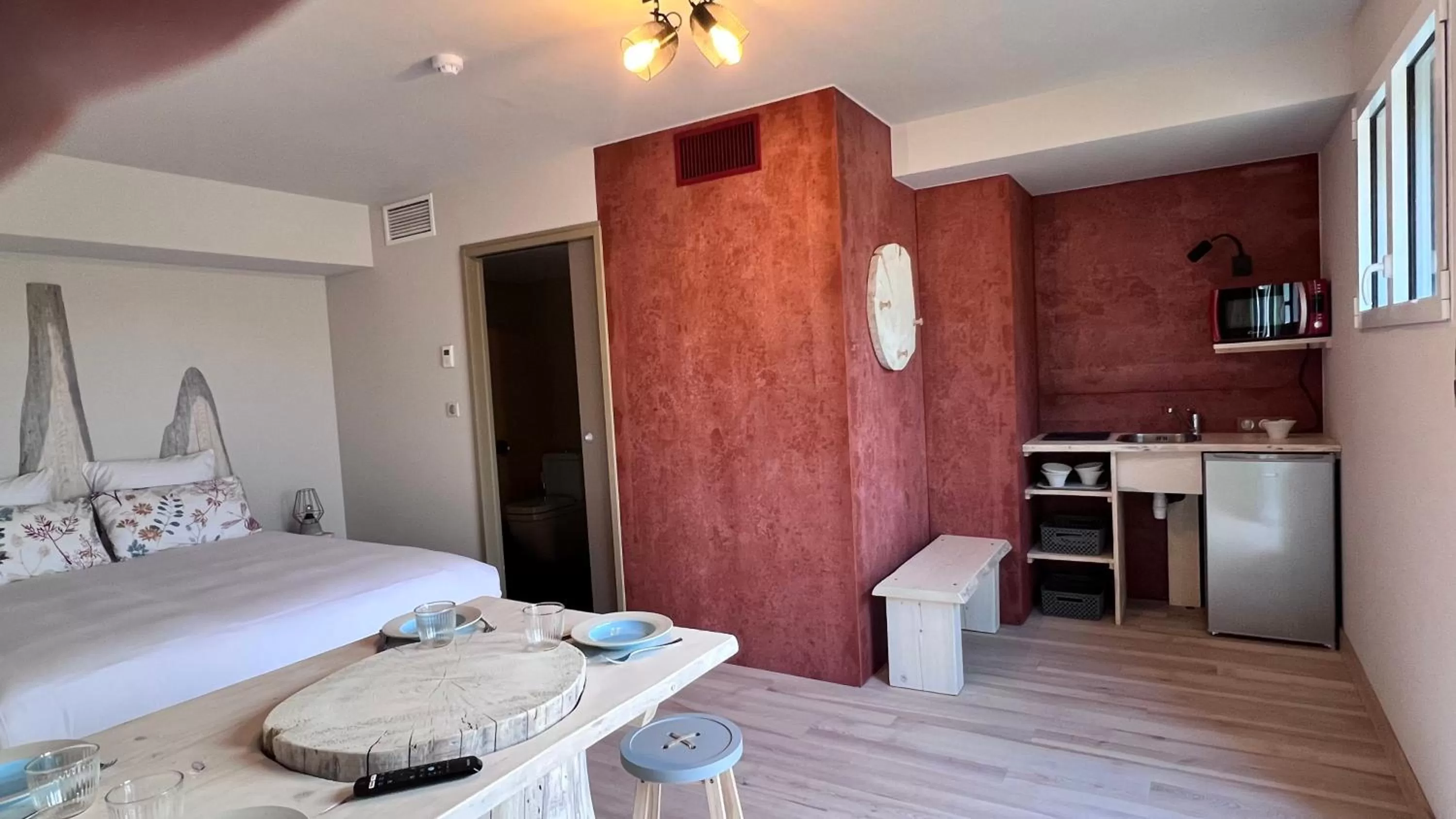 Bed in Hôtel En Tilleul